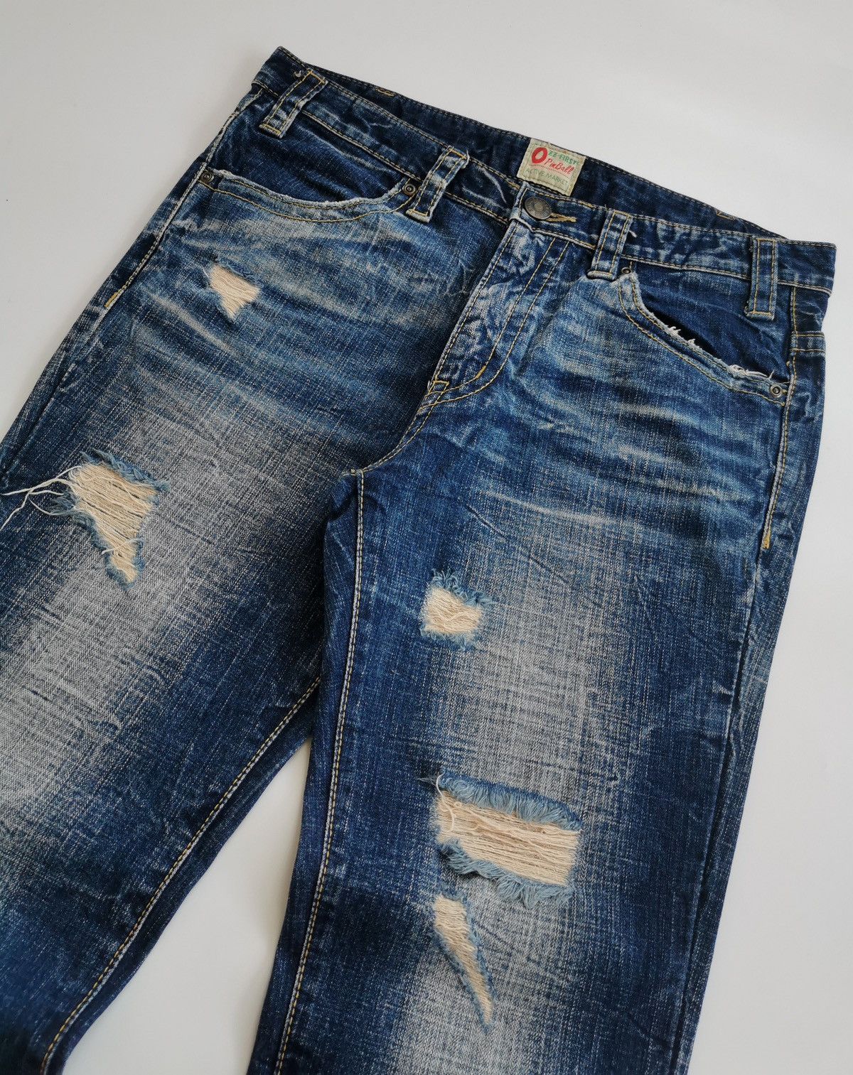 Japanese Brand Ozz First Pinball Japan Bootcut Denim Jeans Size US 32 / EU 48 - 3 Thumbnail