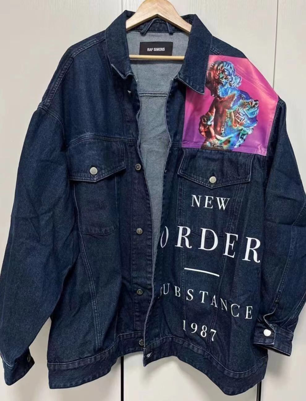 Raf Simons Raf Simons 2018 Spring New Order silhouette denim jacket |  Grailed