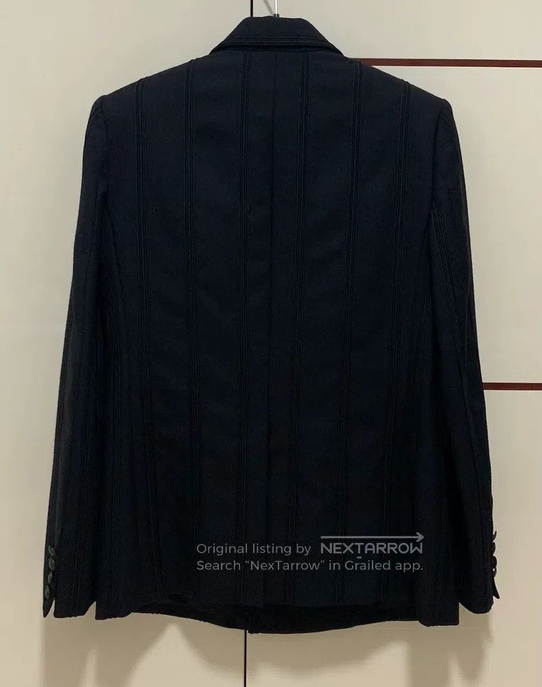 Saint Laurent Paris Saint Laurent Paris Black striped braided button double-br Size US S / EU 44-46 / 1 - 2 Thumbnail
