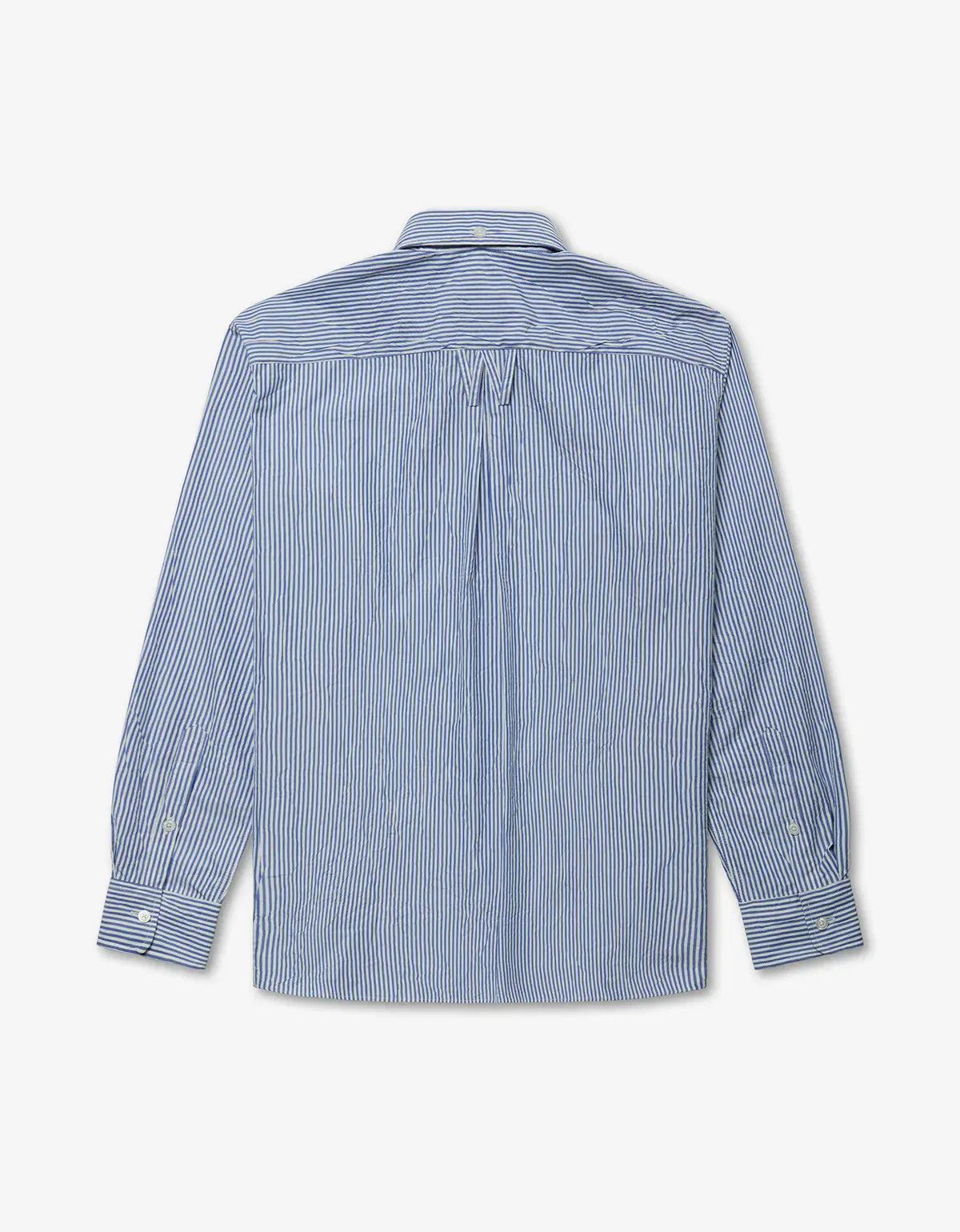 Willy Chavarria Willy Chavarria Blue Pinstripe Veterano Shirt Size US L / EU 52-54 / 3 - 2 Thumbnail