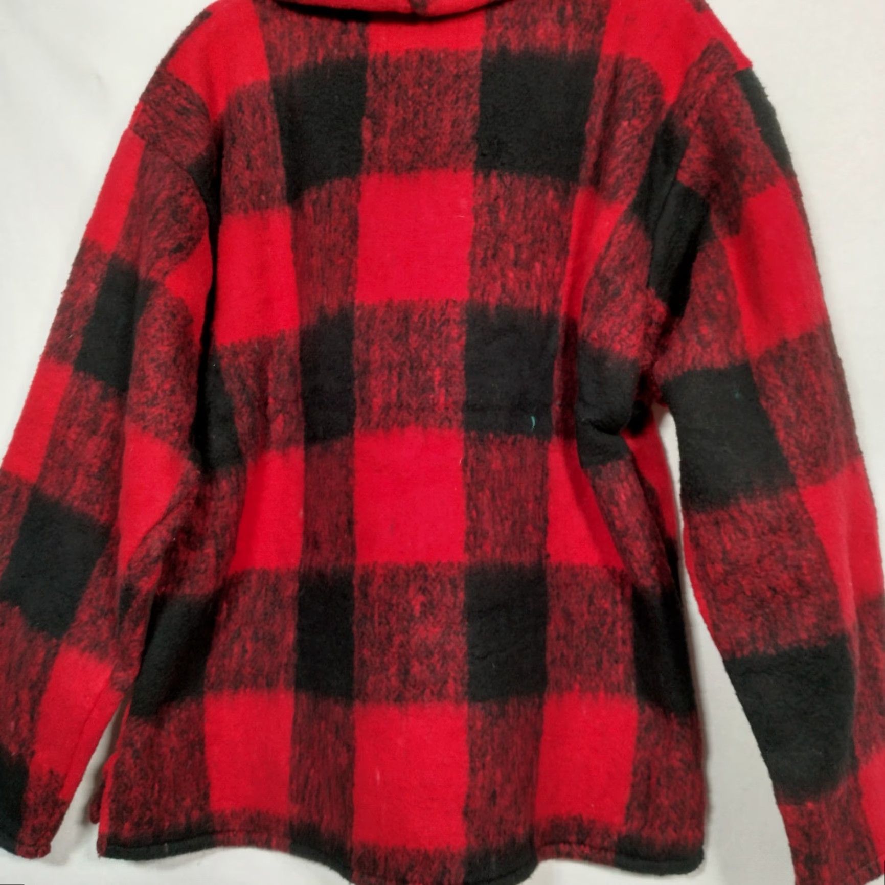 Vintage Earth Ragz Smoky Mountains Jacket Women M Red Buffalo Plaid Fleece Hoodie Embroidered Outdoor Size M / US 6-8 / IT 42-44 - 3 Thumbnail