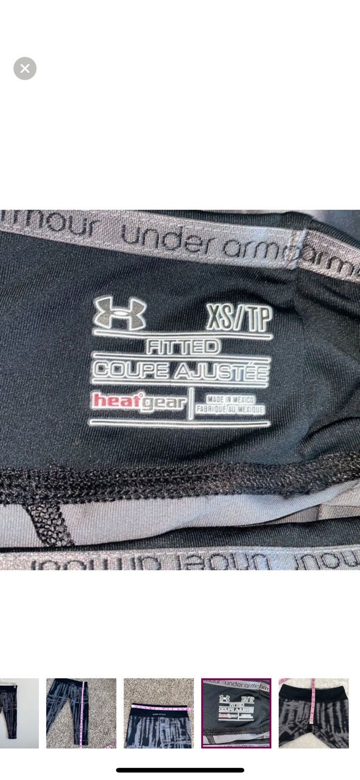Under Armour Under armour XS fitted cropped leggings Size 26" / US 2 / IT 38 - 6 Thumbnail