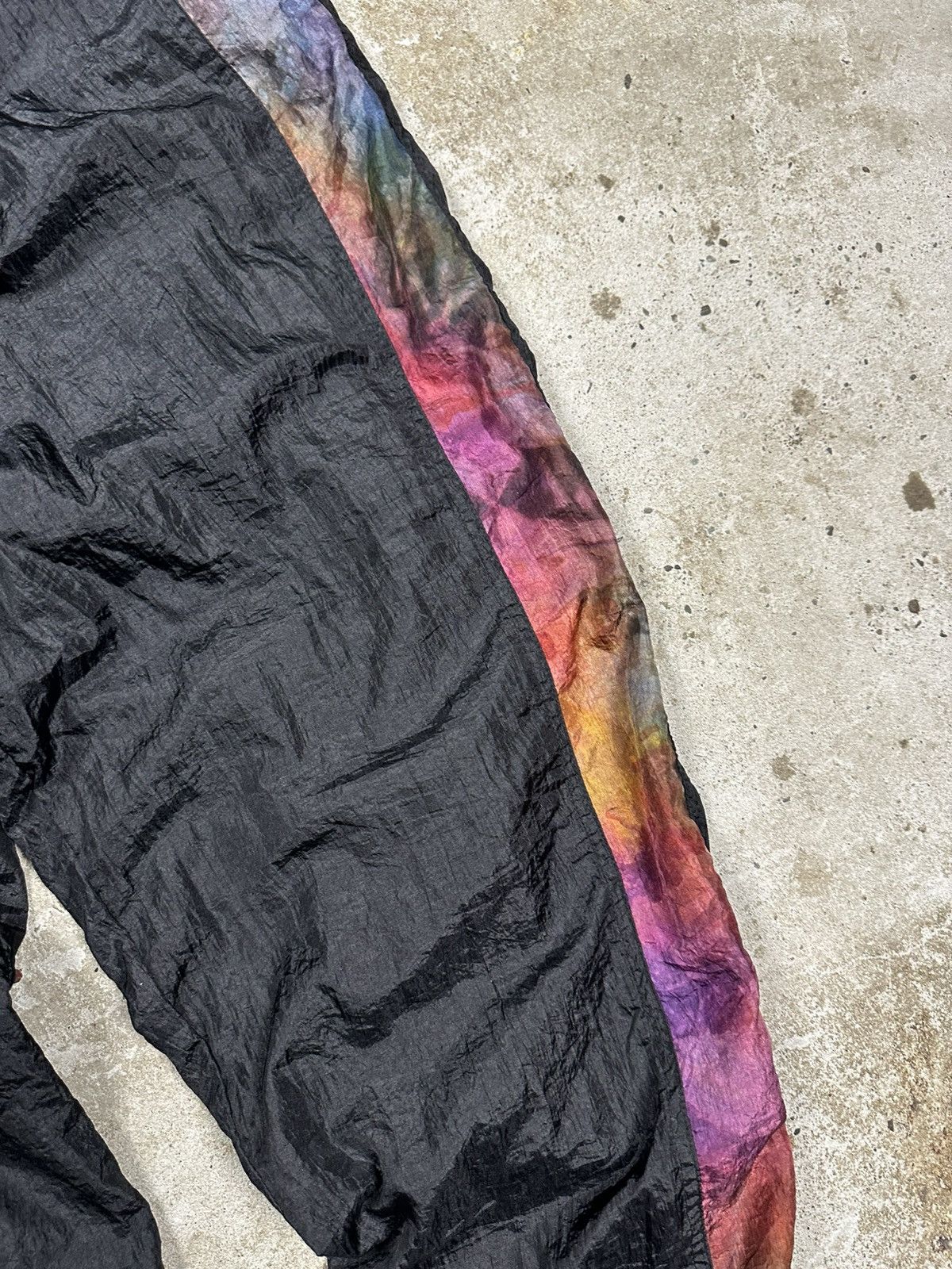 Sergio Tacchini Vintage 90s Sergio Tacchini Black Baggy Track Pants Taped Size US 34 / EU 50 - 6 Thumbnail