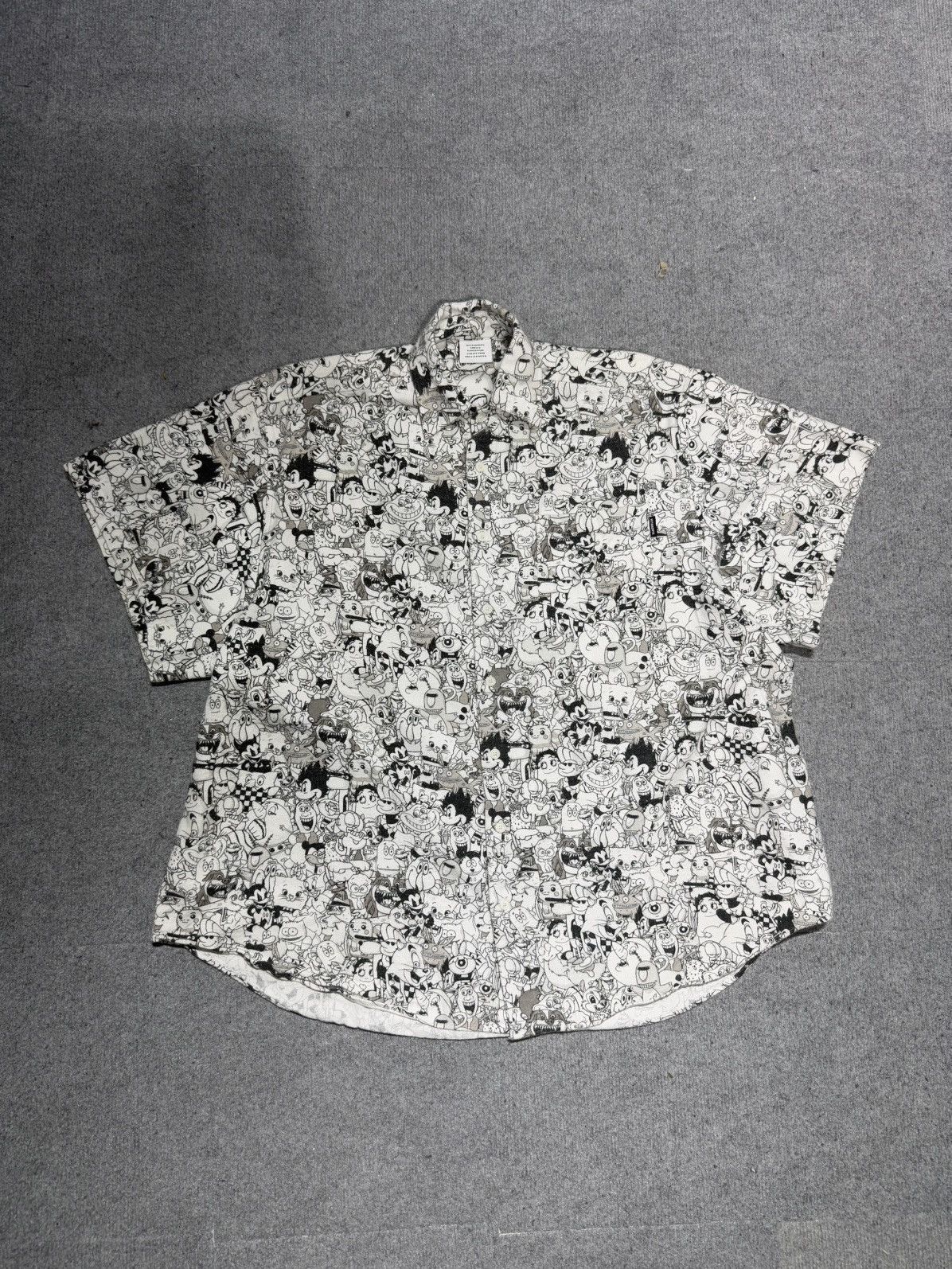 Vetements Vetements Cartoon Mania Flannel Shirt 'Black/White' Size US S / EU 44-46 / 1 - 1 Thumbnail