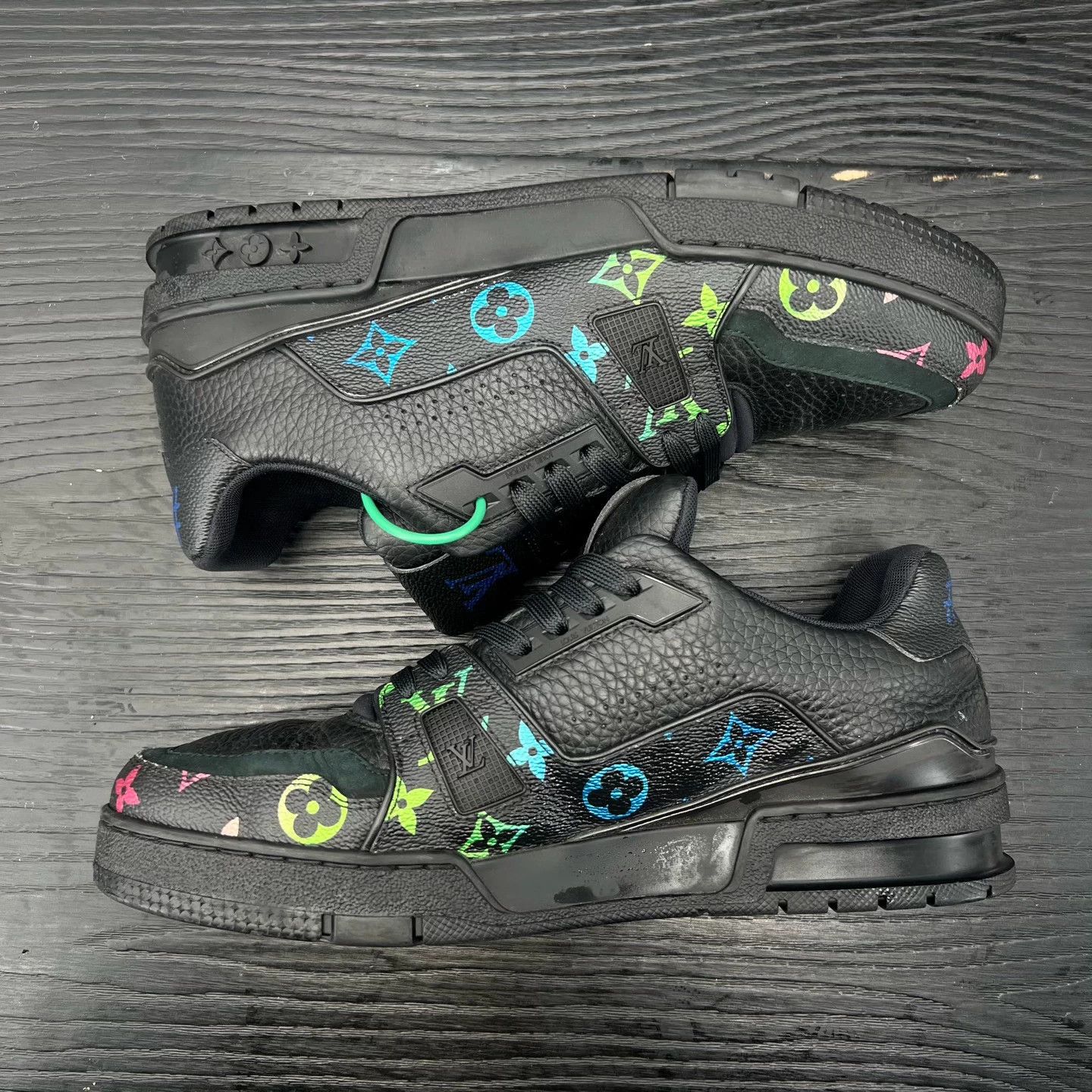 Louis Vuitton LV Trainer Black Colorblock US7/EUR41 Size US 8 / EU 41 - 2 Thumbnail