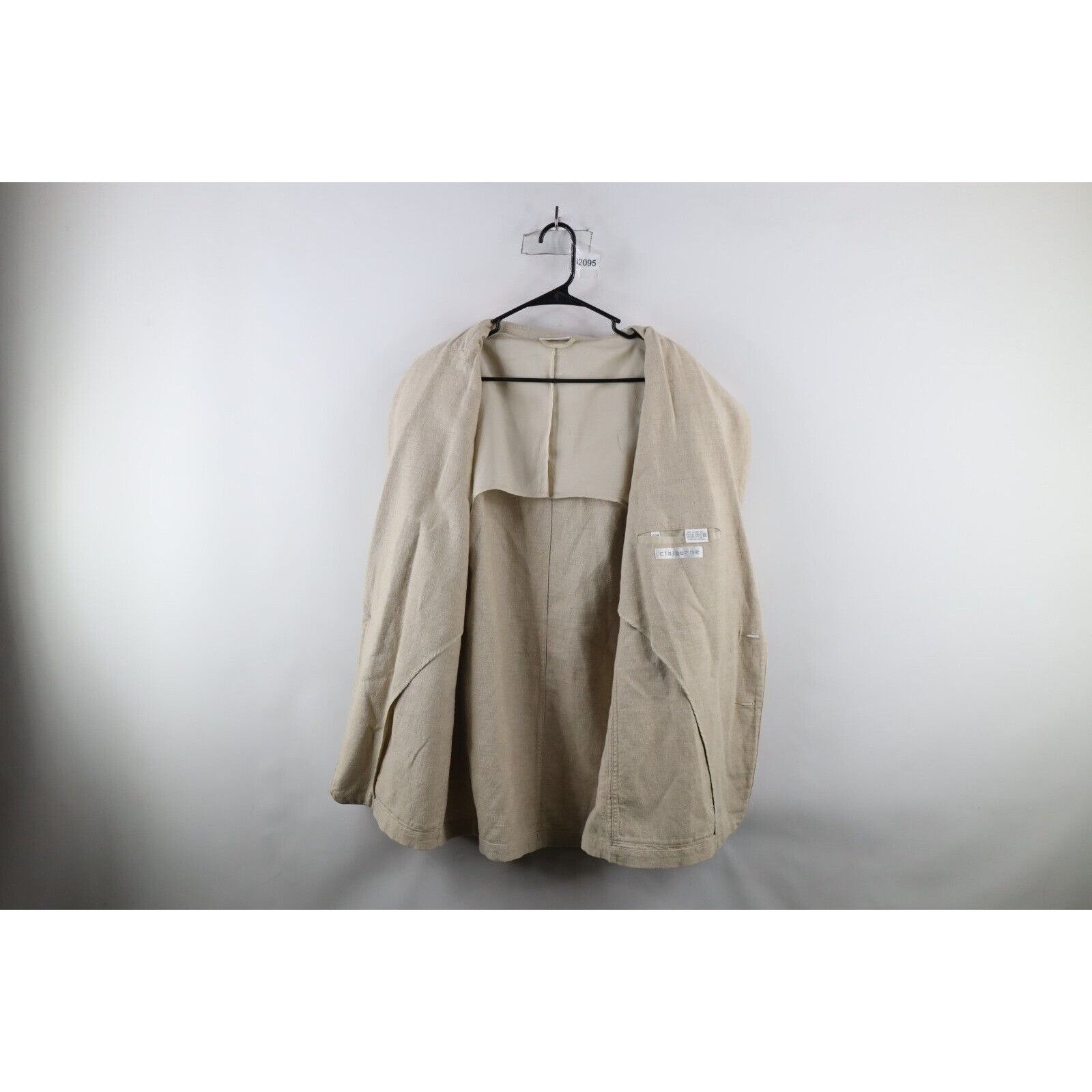 Vintage Vintage 90s Streetwear Linen Blend 2 Button Suit Coat Size US L / EU 52-54 / 3 - 11 Thumbnail