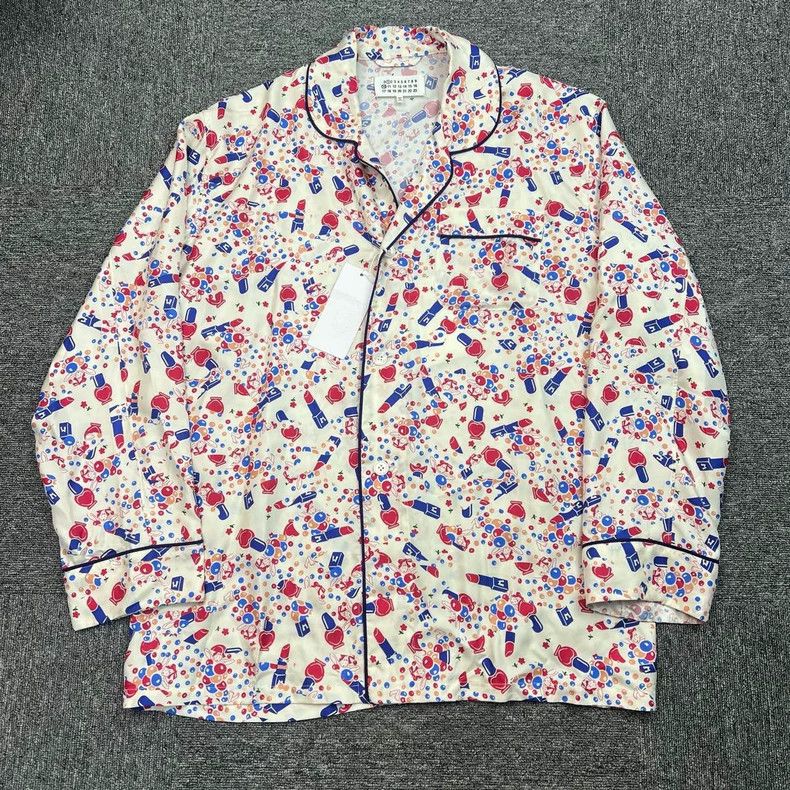 Maison Margiela Maison Margiela Silk Patterned Shirt Size US L / EU 52-54 / 3 - 1 Thumbnail