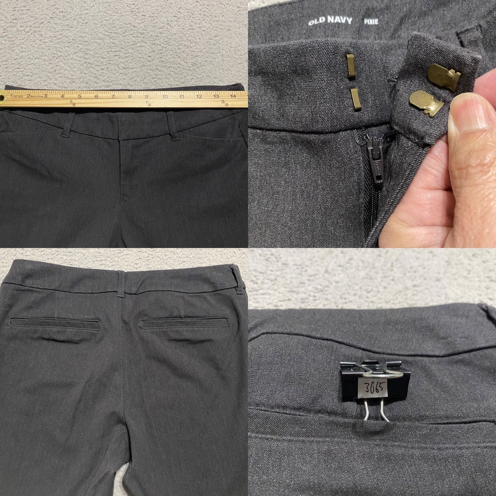 Old Navy Old Navy Womens Dress Pants Gray Pixie Skinny Low Rise 4P Petite Pants Mens Womens Girls 3065 Size 27" / US 4 / IT 40 - 8 Thumbnail