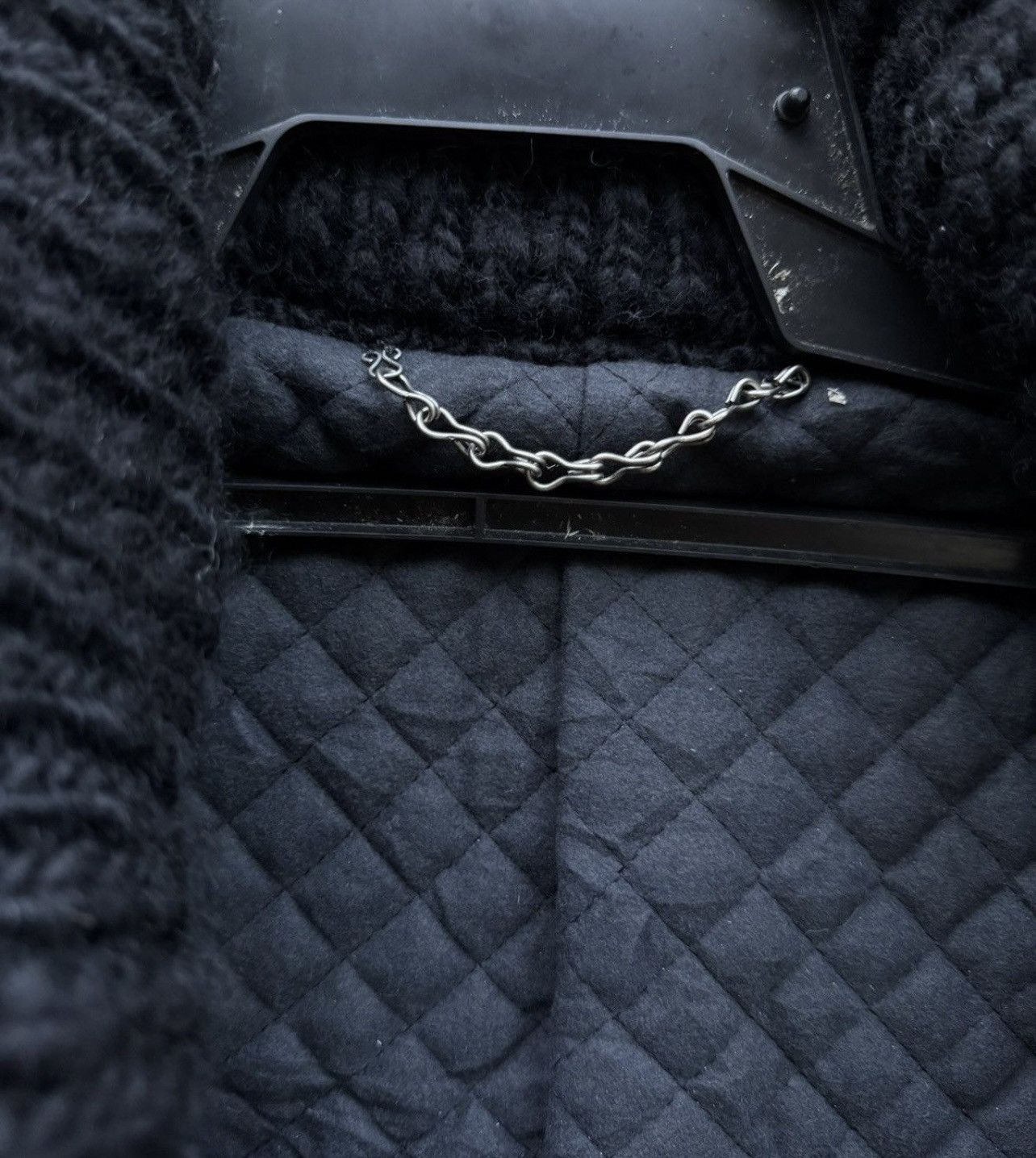 Designer × Maison MIHARA YASUHIRO Miharayasuhiro Quilted Wool Coat with Detachable Scarf Size US S / EU 44-46 / 1 - 5 Thumbnail