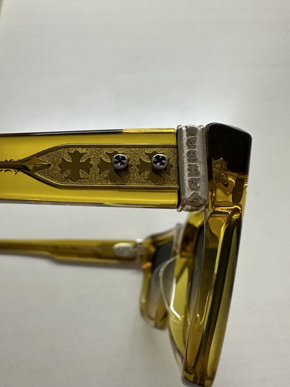 Chrome Hearts Chrome Hearts MIDIXATHRILL I MALT Sunglasses Size ONE SIZE - 8 Thumbnail