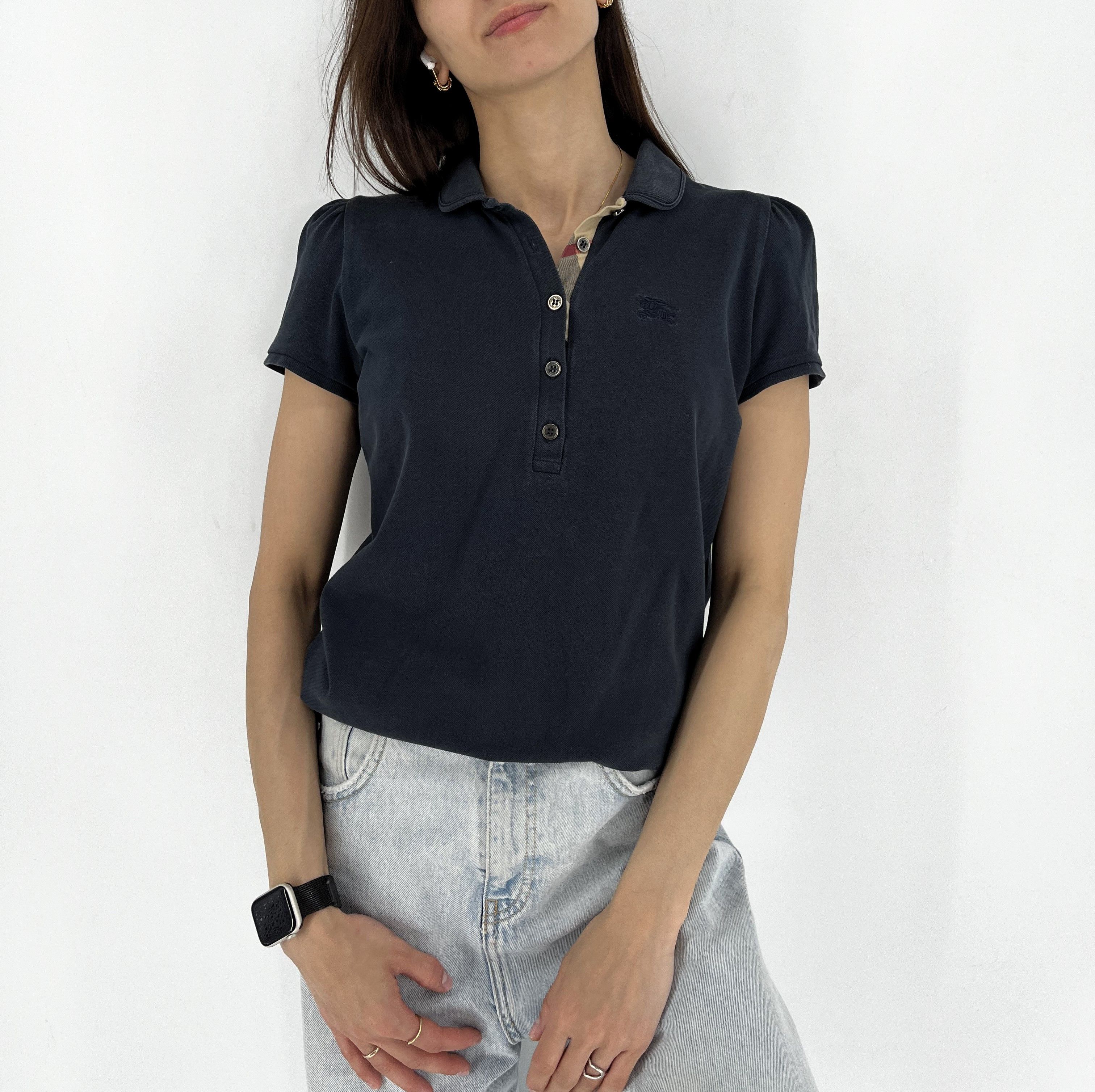 Burberry Vintage Y2K Burberry Brit Polo T-Shirt Size-M Size M / US 6-8 / IT 42-44 - 2 Thumbnail