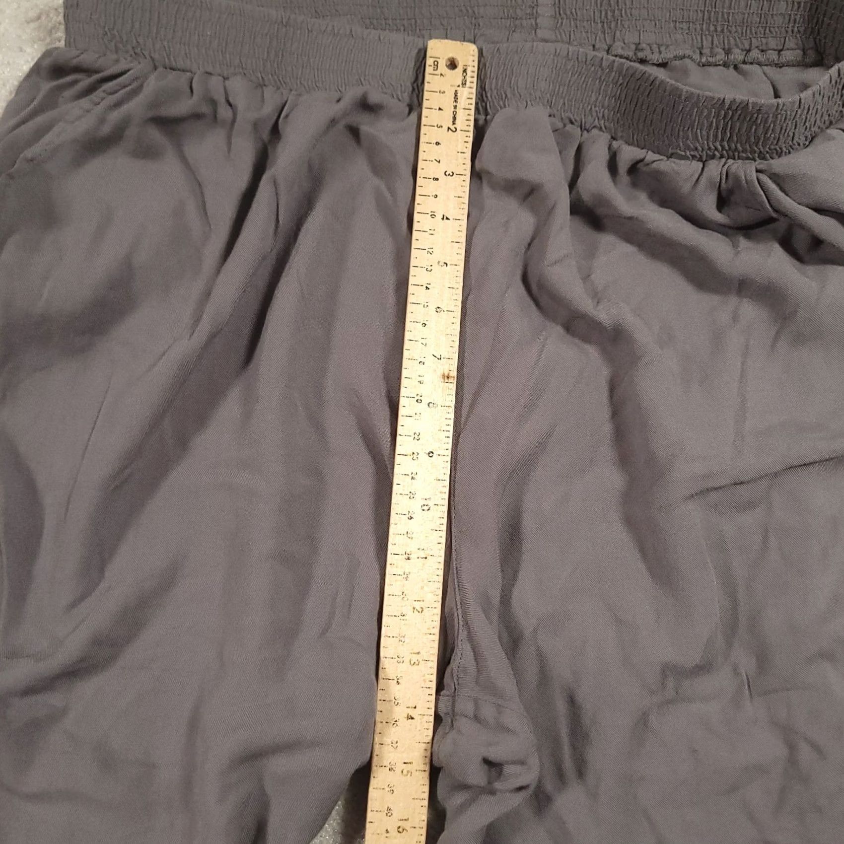 Soft Surroundings Soft Surroundings Pull On Pants Womens 1X Gray Lightweight Zip Ankle Side Pockets Tapered Bohemian Summer Spring Fall Ladies Mens Size 40" / US 18 - 6 Thumbnail
