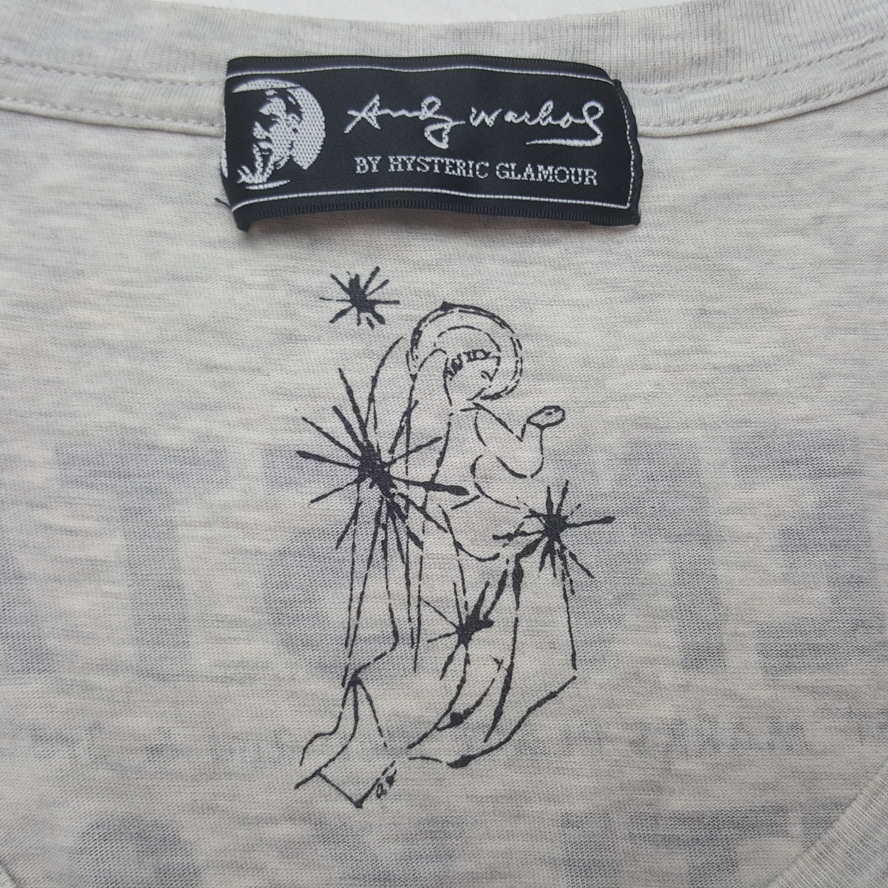 Andy Warhol × Hysteric Glamour Vintage Andy Warhol by Hysteric Glamour Japanese Tshirt RR14 Size S / US 4 / IT 40 - 5 Thumbnail