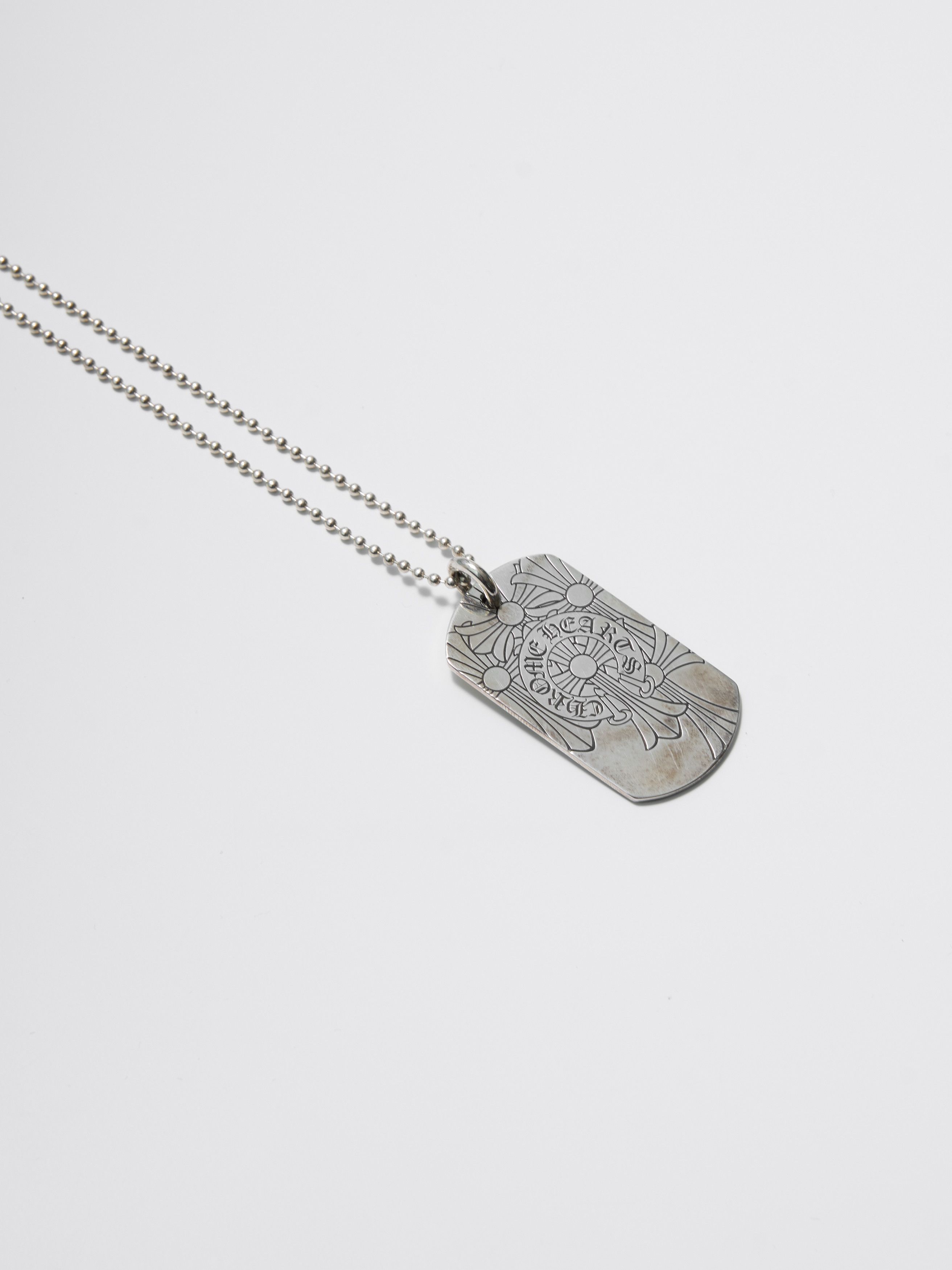 Chrome Hearts Chrome Hearts Dog Bless Cemetery Coss sliver necklace Size ONE SIZE - 3 Thumbnail