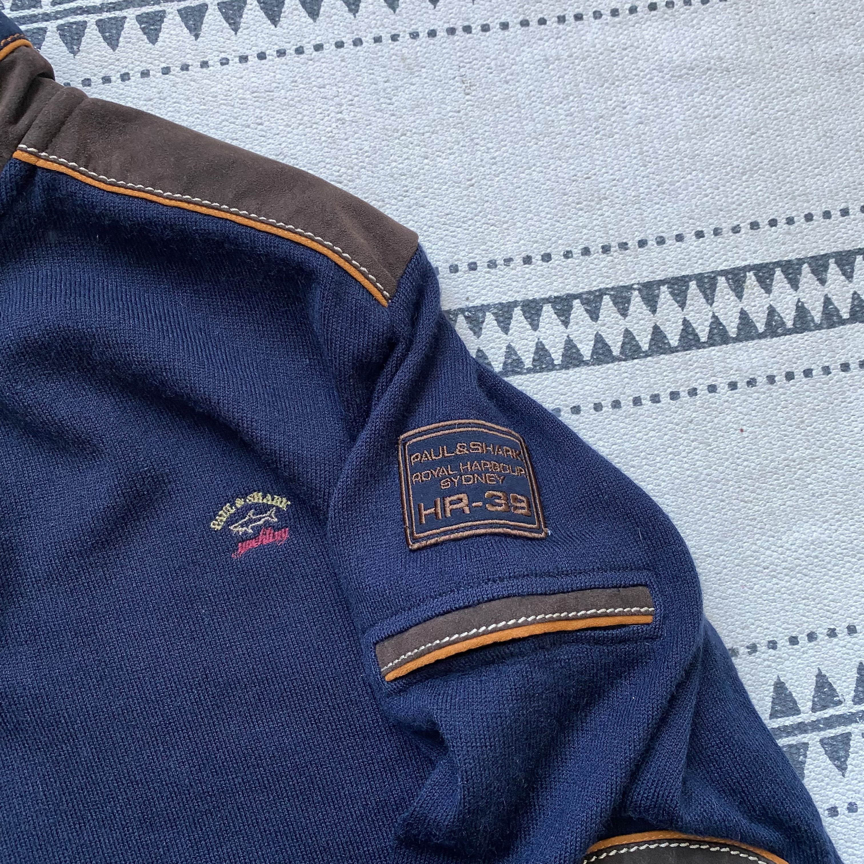 Paul & Shark Vintage Oldmoney Paul Shark Wool sweater Half Zip Size US L / EU 52-54 / 3 - 9 Thumbnail