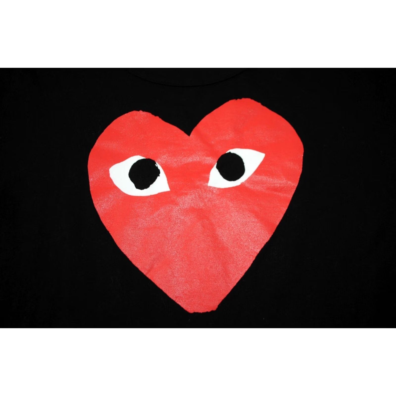 Logo 7 PLAY COMME DES GARCONS MENS T-SHIRT BLACK BIG LOGO RED HEART CREW XL MINT Size US XL / EU 56 / 4 - 2 Thumbnail