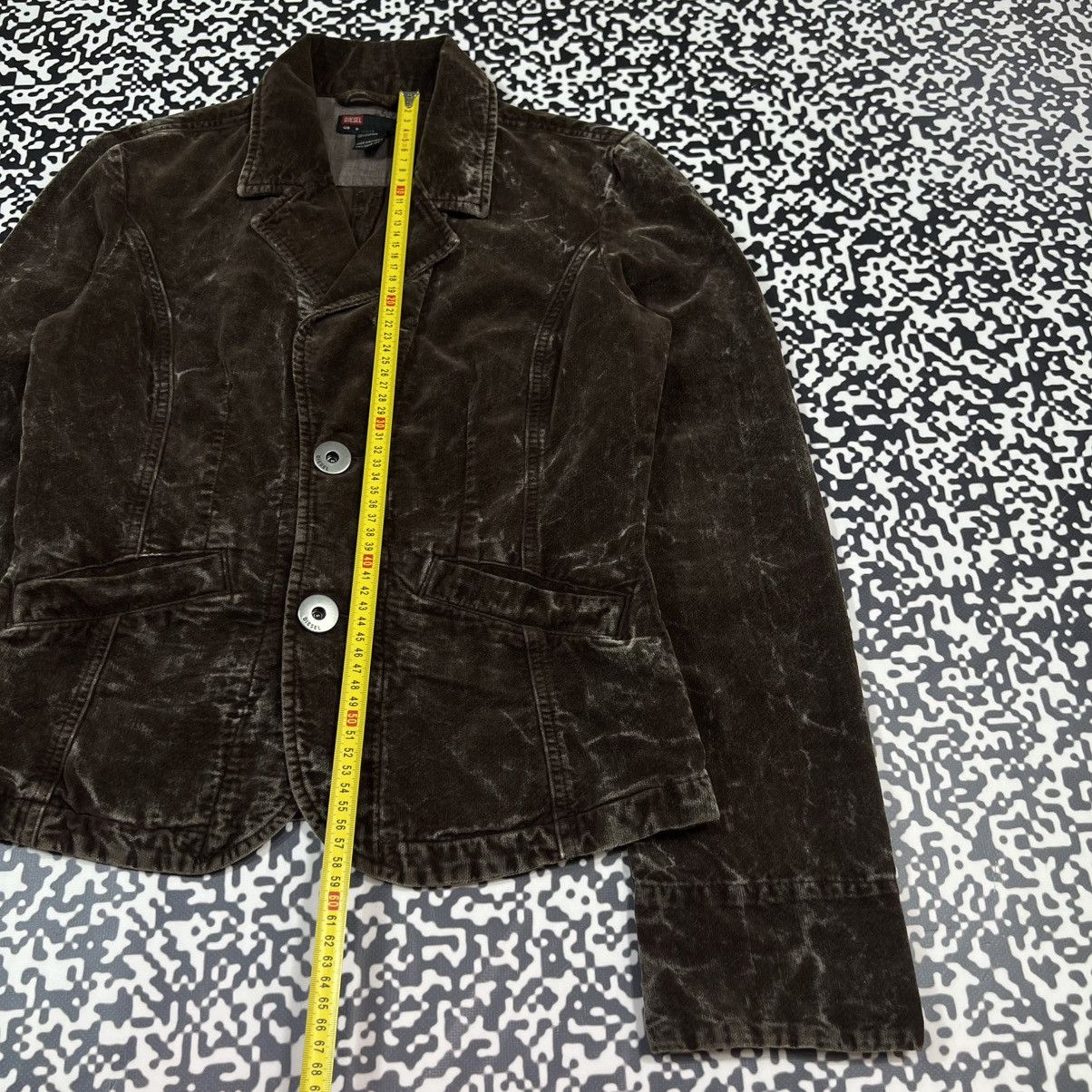 Diesel Vintage Y2K Diesel Corduroy Blazer Casual Retro 90s Style Size M / US 6-8 / IT 42-44 - 22 Thumbnail