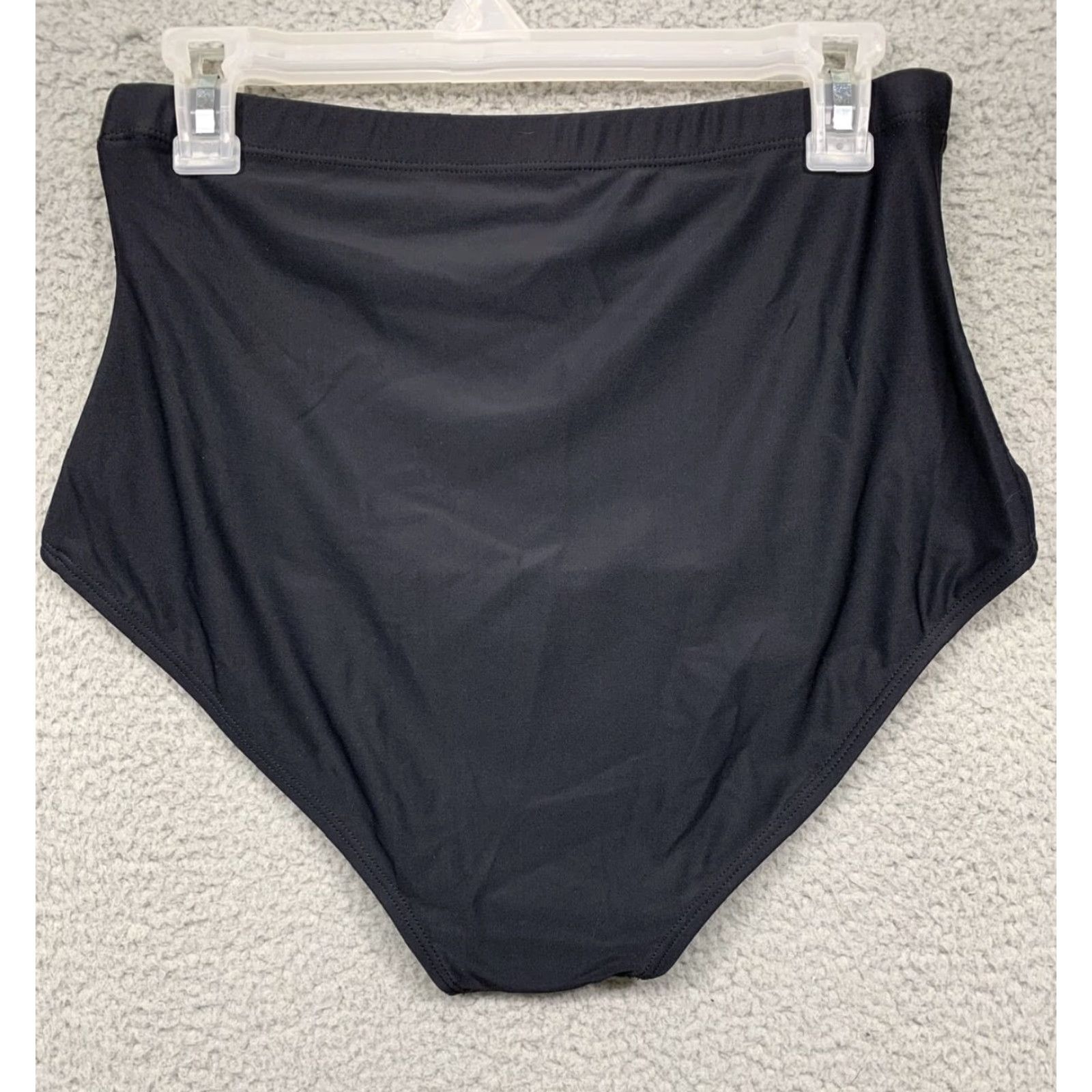 Vintage Kona Sol Swimsuit Zebra Print Top Solid Black Bottoms 16W XL Women Two Piece Sizing Sz 16W XL Product? Size XXL / US 16-18 / IT 52-54 - 6 Thumbnail