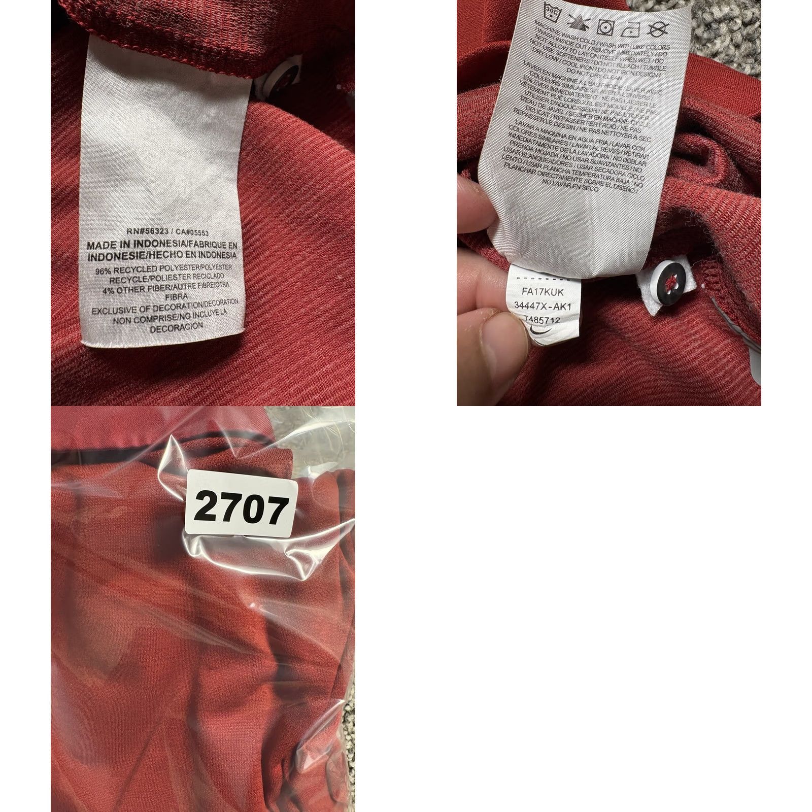 Nike Arkansas Razorbacks Nike Logo Polo Shirt XXL Red Short Sleeve Size US XXL / EU 58 / 5 - 8 Thumbnail