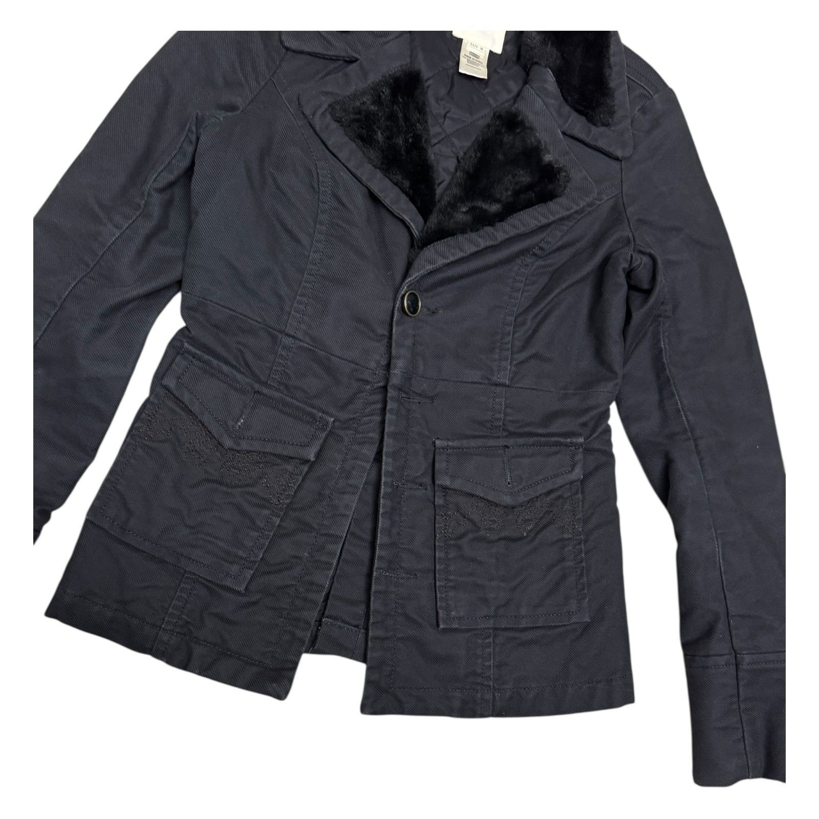 Diesel DIESEL Faux Fur Trim Luxury Casual Jacket Coat Medium Size M / US 6-8 / IT 42-44 - 6 Thumbnail