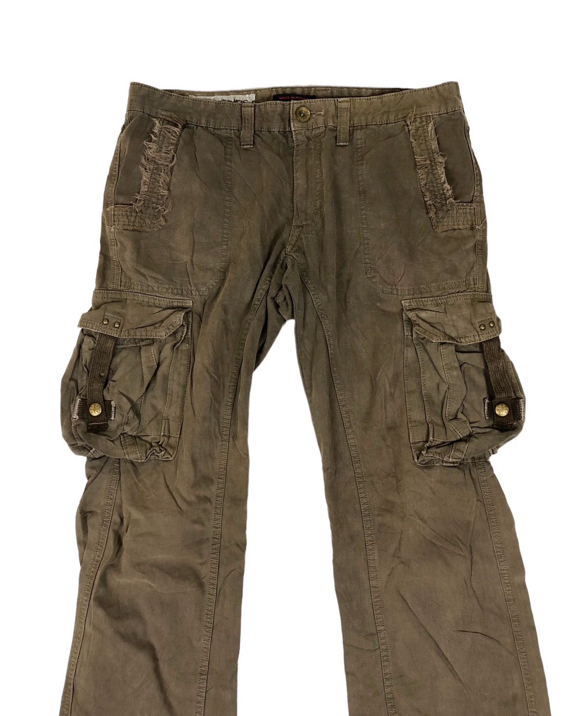 Japanese Brand Flare Surplus Bondage Cargo Pants Size US 34 / EU 50 - 3 Thumbnail