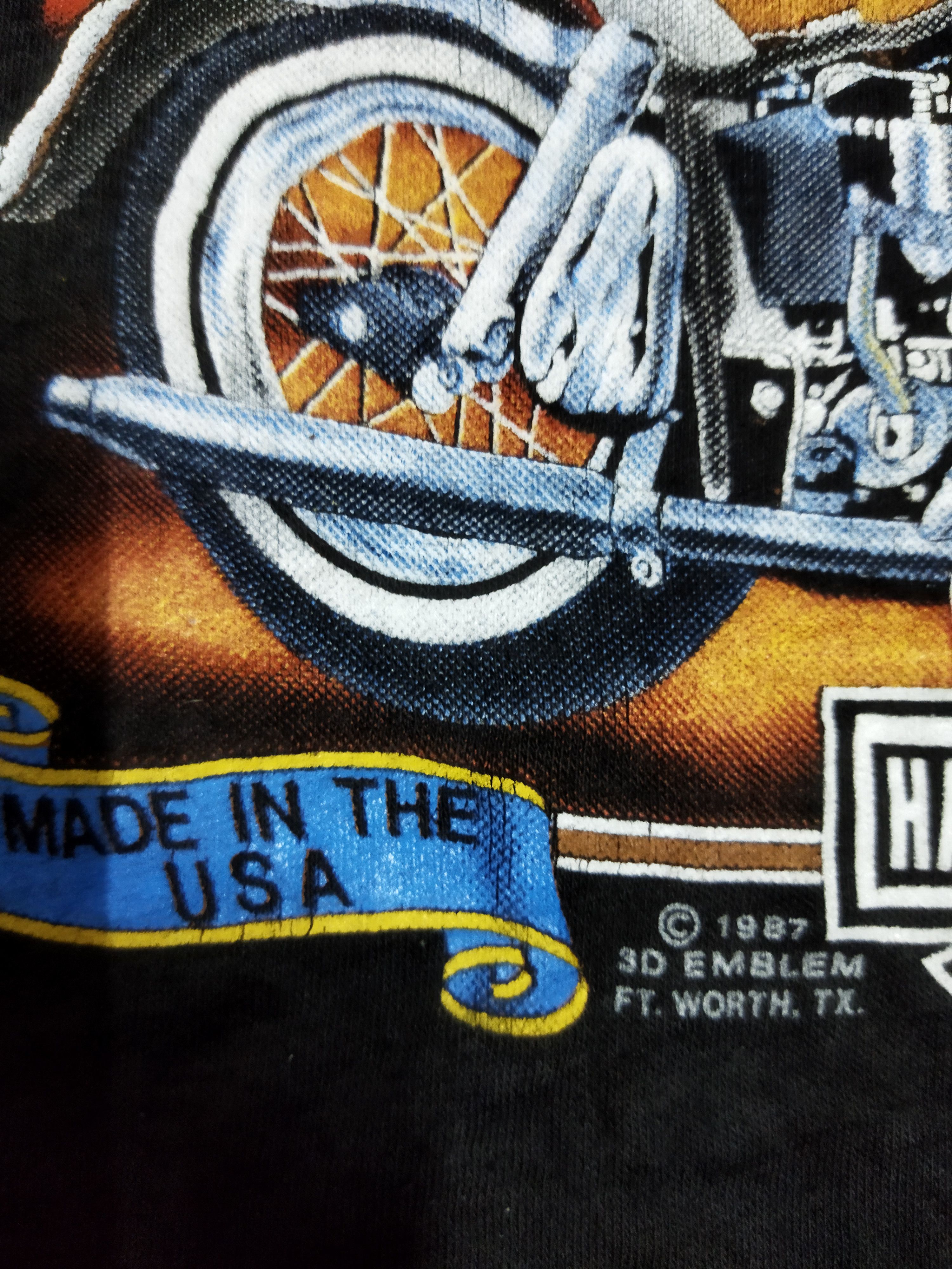 Harley Davidson Vintage 1987 Harley Davidson 3D Emblem Crop Top Size L / US 10 / IT 46 - 5 Thumbnail