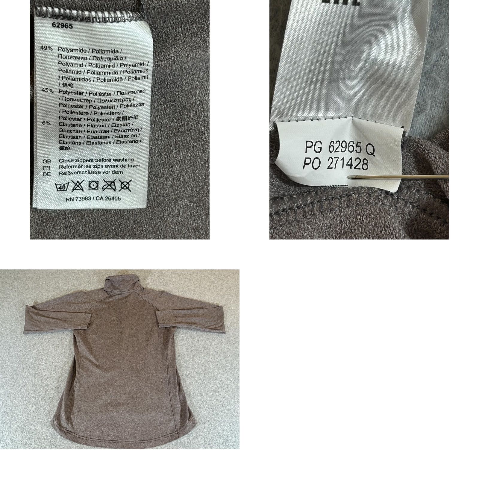 Helly Hansen Helly Hansen Shirt Womens M Verglas 1/4 Zip Pullover Base Layer Fleece Top Brown Size M / US 6-8 / IT 42-44 - 8 Thumbnail