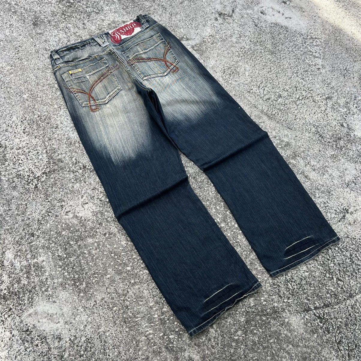 Akademiks “y2k style” AKADEMIKS ACID WASH DOUBLE POCKET BAGGY JEANS Size US 36 / EU 52 - 7 Thumbnail