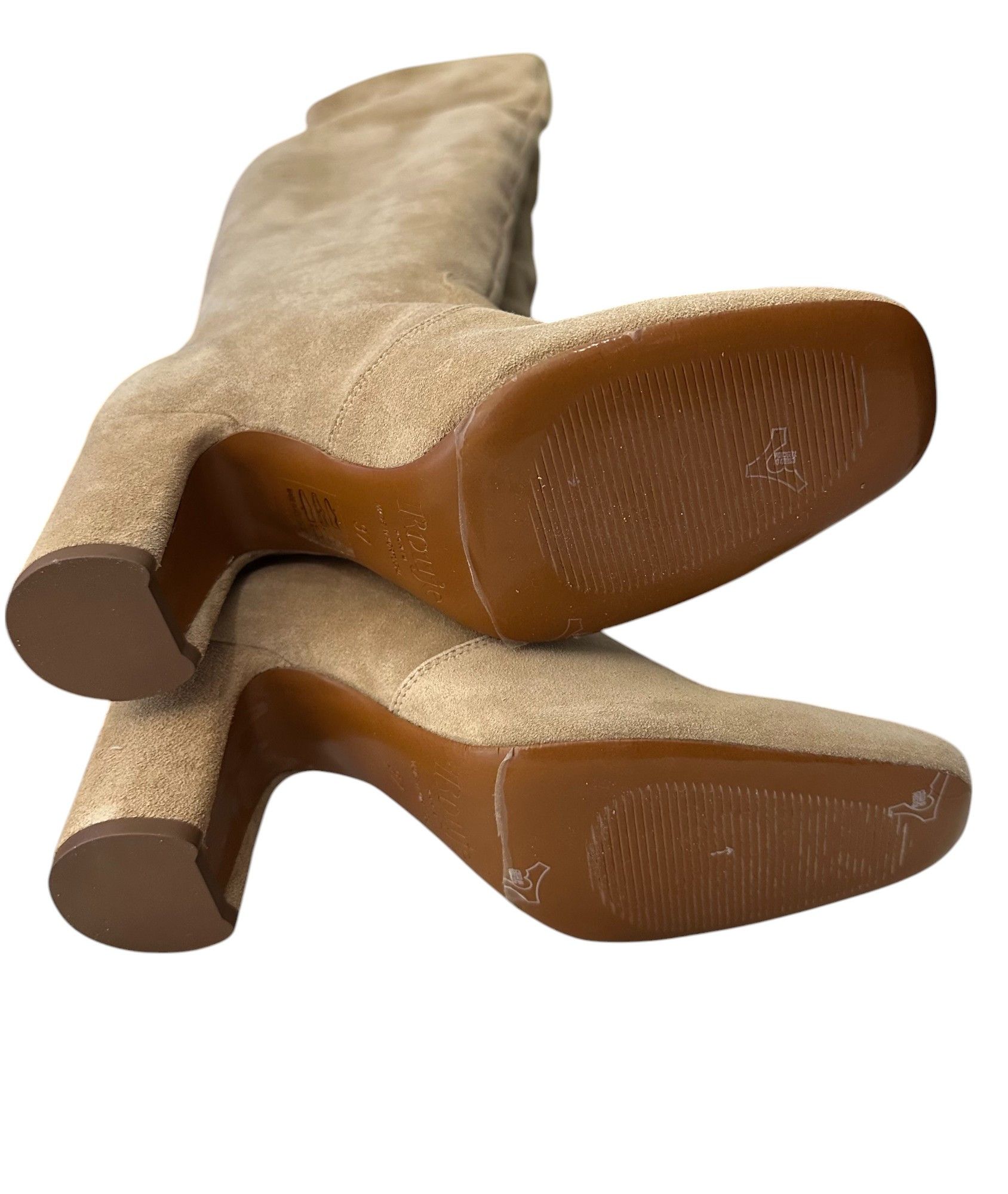 Rouje Violetta Suede Leather Boots in Cappuccino color Size US 6 / IT 36 - 5 Thumbnail