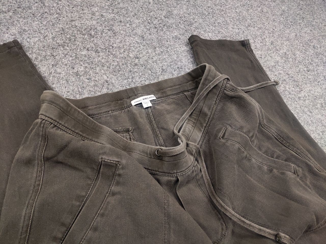 James Perse James Perse Standard Design Olive Faded Cotton Blend Pants Size 30" / US 8 / IT 44 - 15 Thumbnail