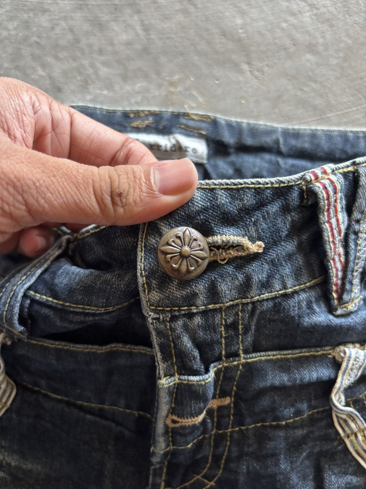 PPFM double waist sorridere faded wash whiskered japanese punk Size US 31 - 3 Thumbnail