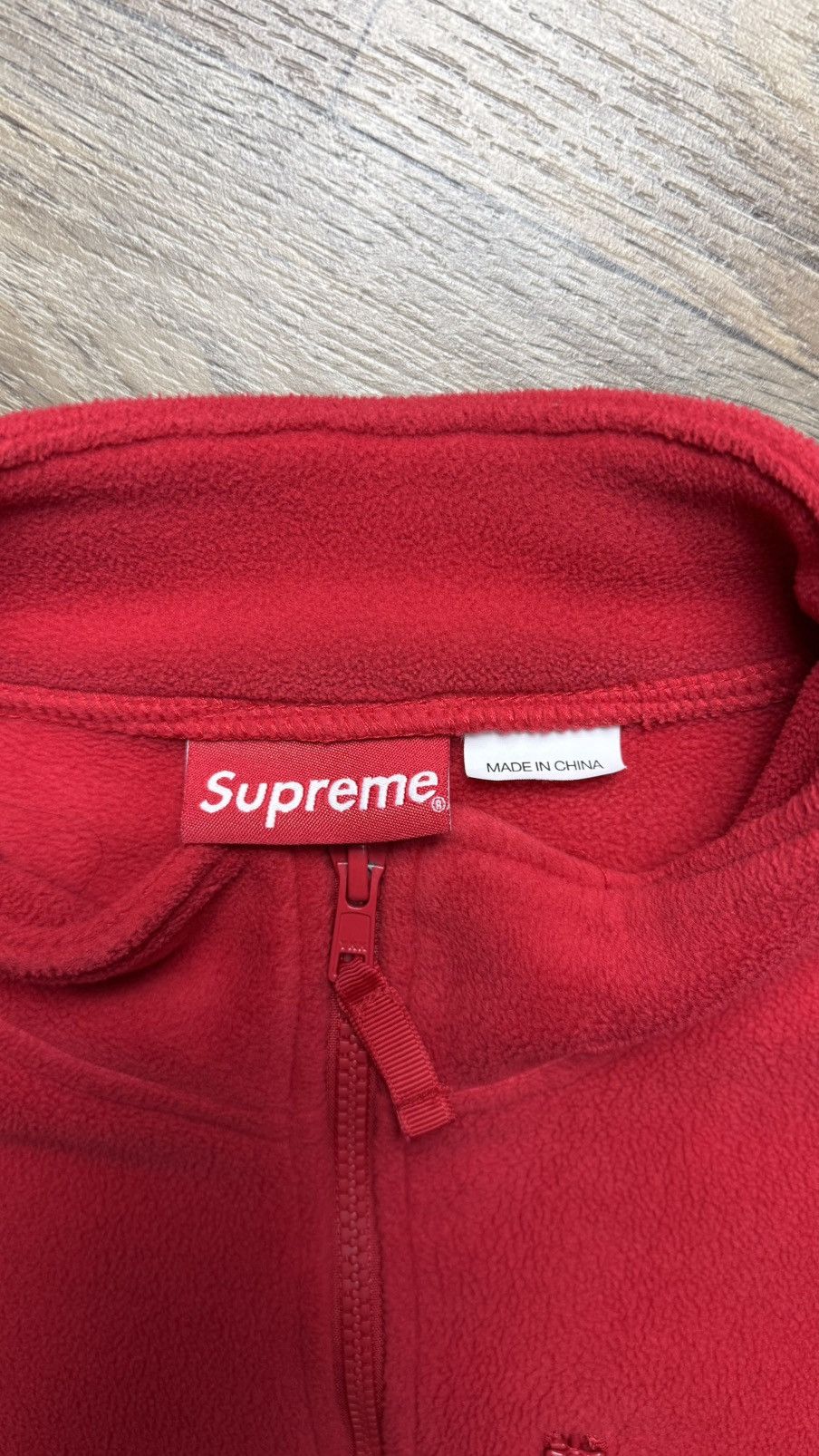 Supreme Supreme Red Polartec Zip Jacket Size US M / EU 48-50 / 2 - 3 Thumbnail