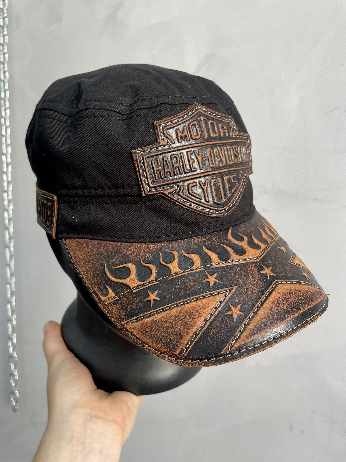 Harley Davidson Harley Davidson black trucker cap vintage biker street style Size ONE SIZE - 1 Thumbnail