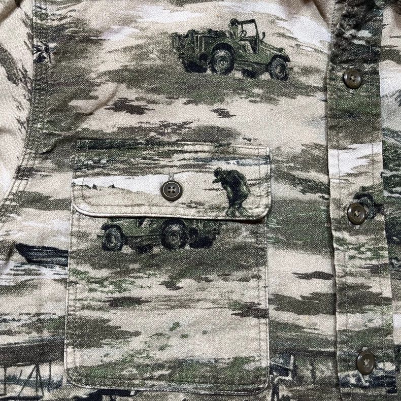 RRL Ralph Lauren RRL Ralph Lauren Second generation oil painting printed sh Size US M / EU 48-50 / 2 - 4 Thumbnail