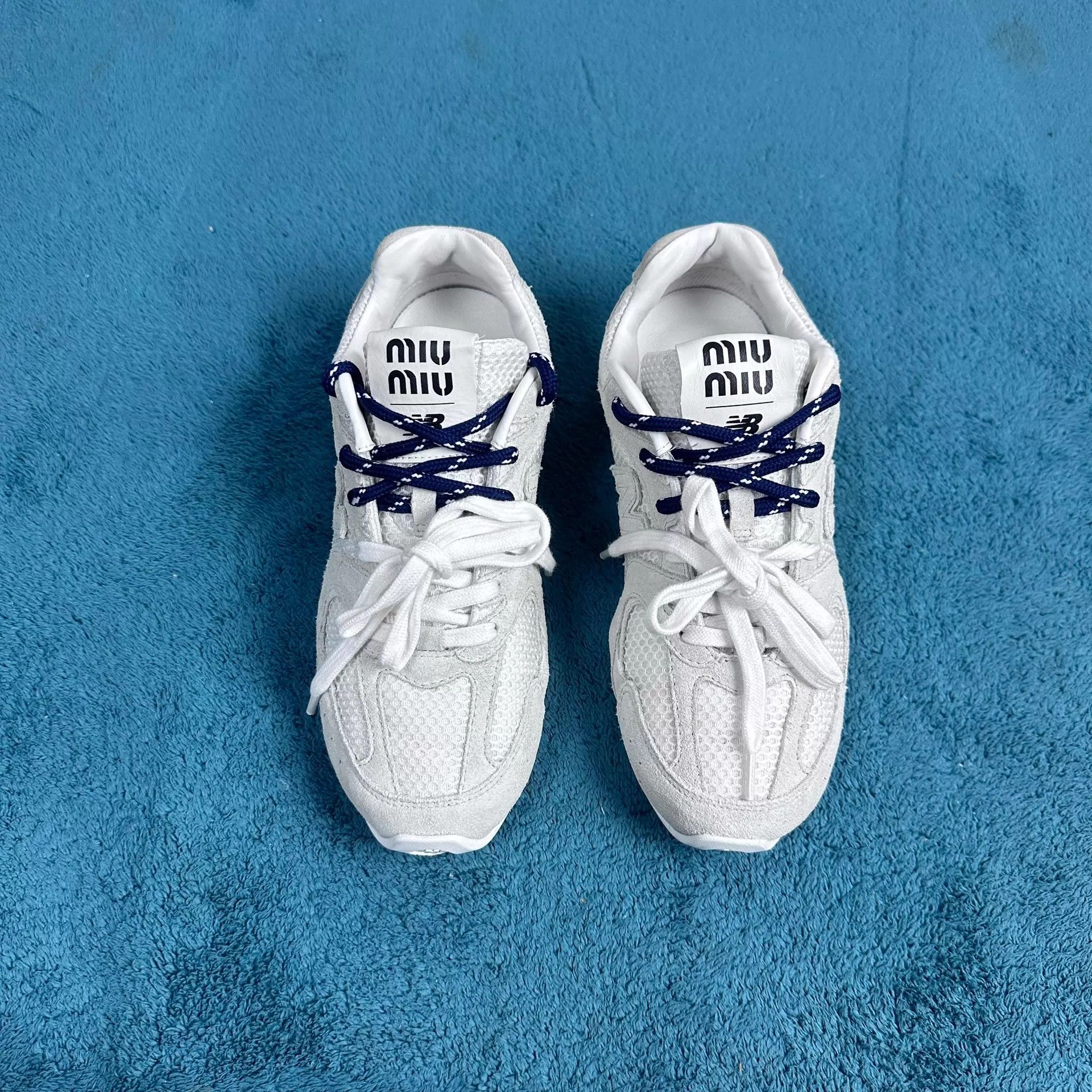 Miu Miu MIU MIU x NB 530 SL Leather Qixi Low Top White 36 Size US 5.5 / IT 35.5 - 1 Thumbnail