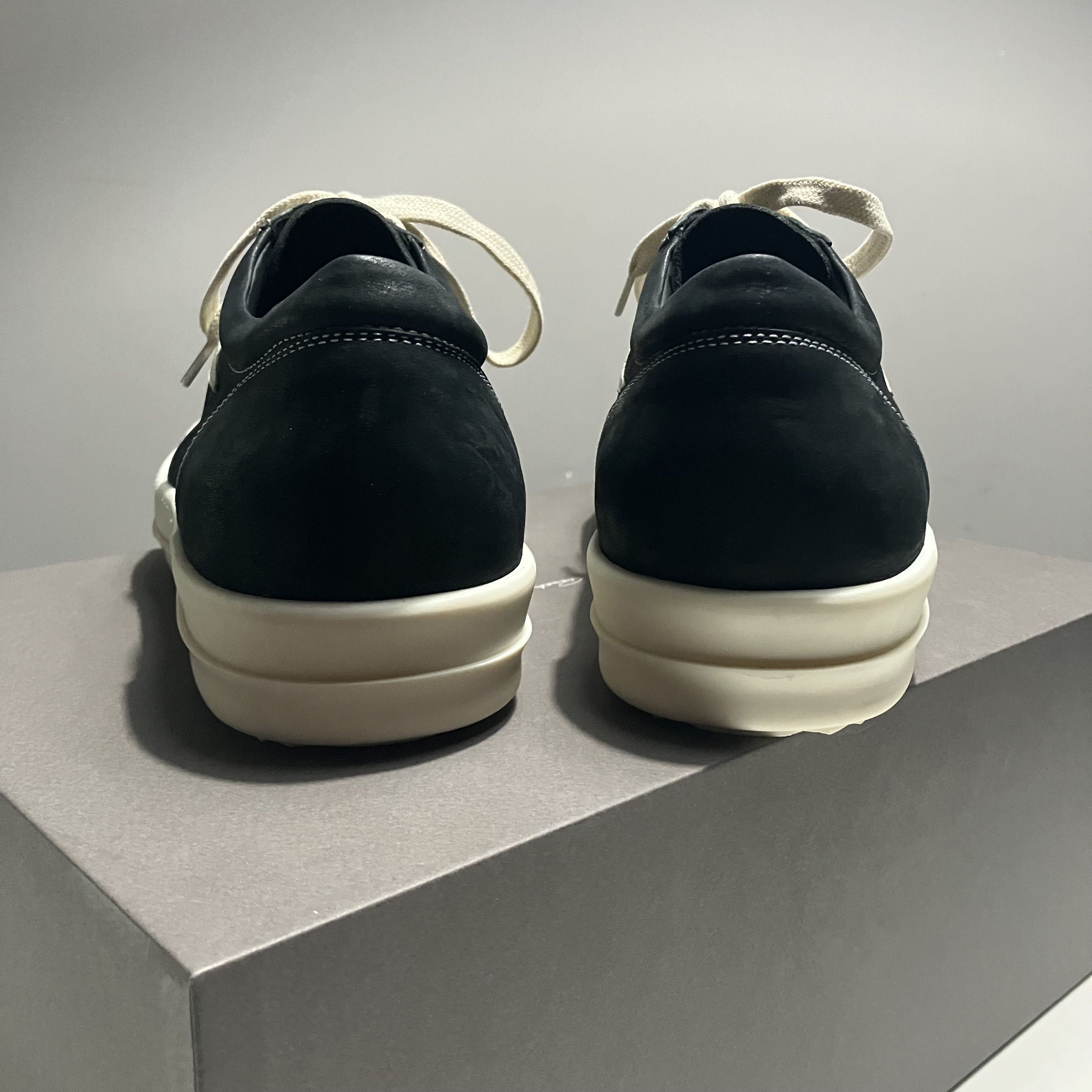 Rick Owens RICK OWENS SS24 LIDO Vintage Sneaks Black Waxy Nubuck Vans Size US 10 / EU 43 - 4 Thumbnail