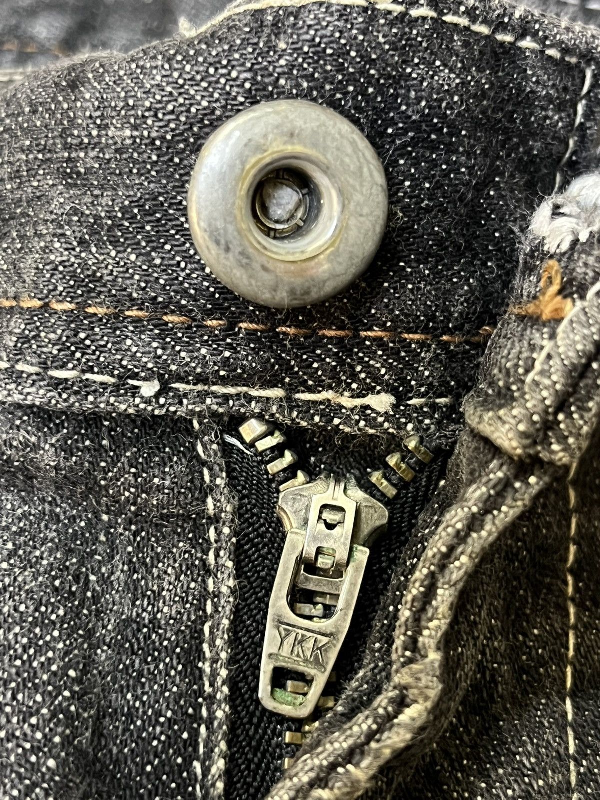 Issey Miyake ARCHIVAL VINTAGE TETE HOMME DISTRESSED PATCHWORK STYLE JEANS Size US 30 / EU 46 - 17 Thumbnail