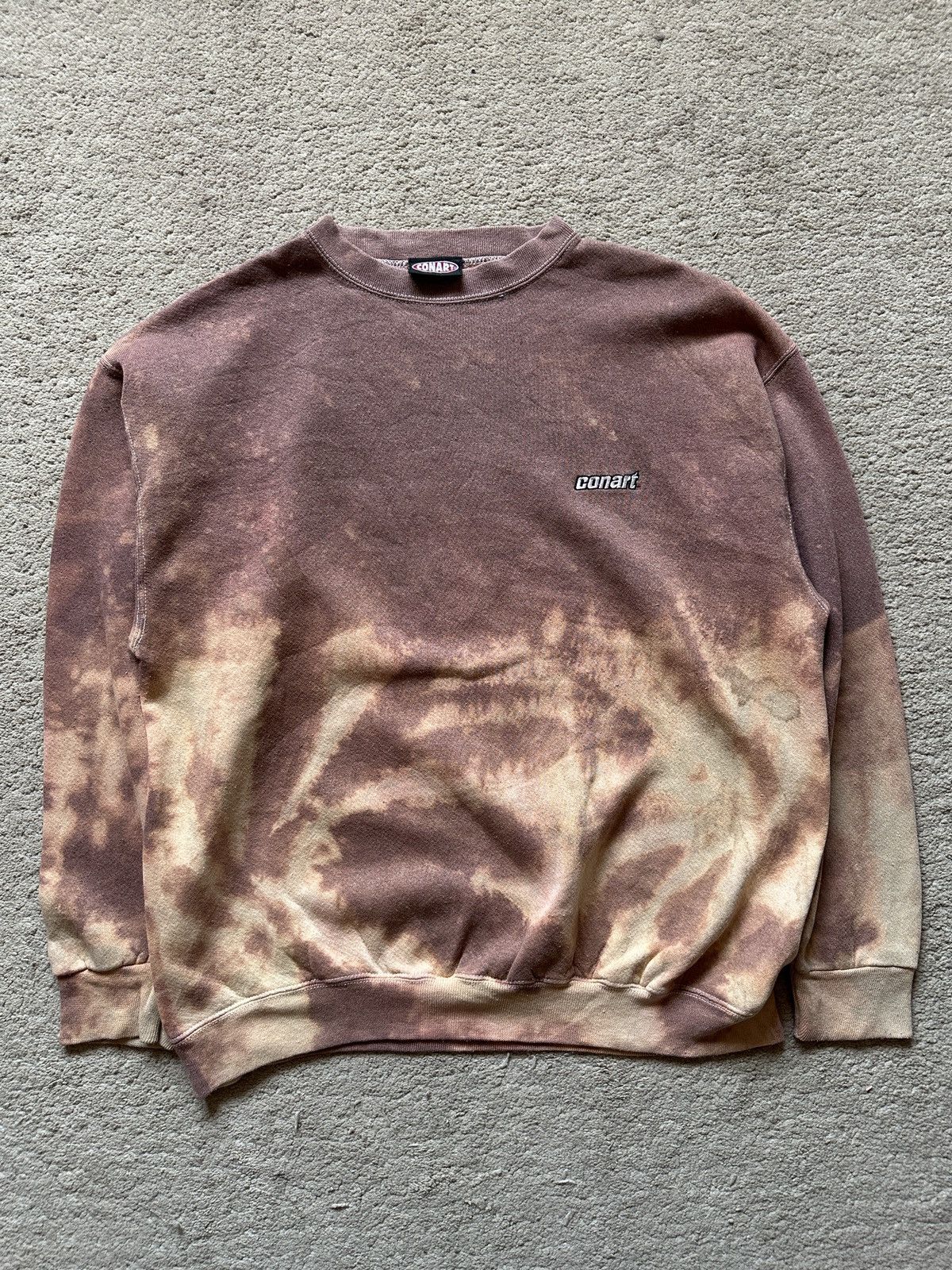 Vintage 1990s Vintage Conart Logo Bleach Sweatshirt Size US XL / EU 56 / 4 - 3 Thumbnail