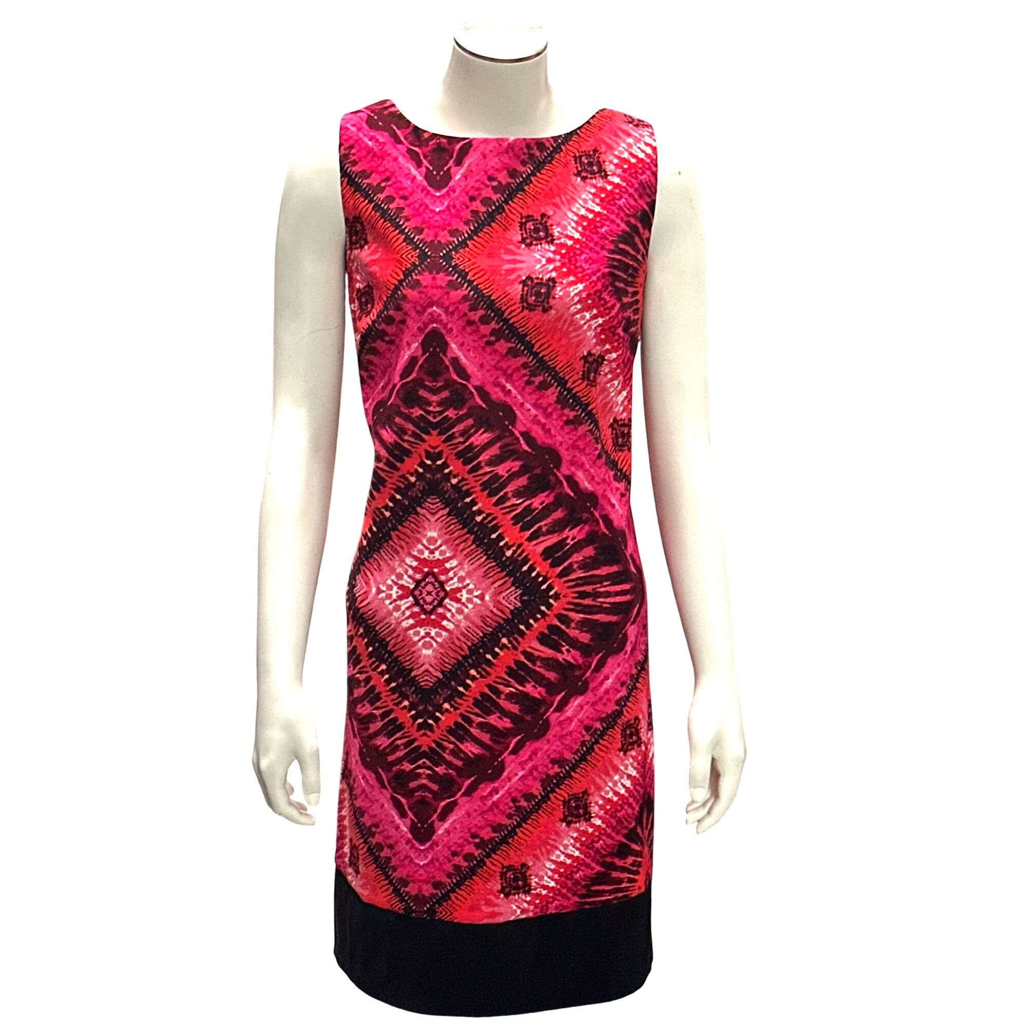 Other AB Studio Bold Pink Diamond Sheath Dress Size 12 Retro Style Size M / US 6-8 / IT 42-44 - 1 Thumbnail