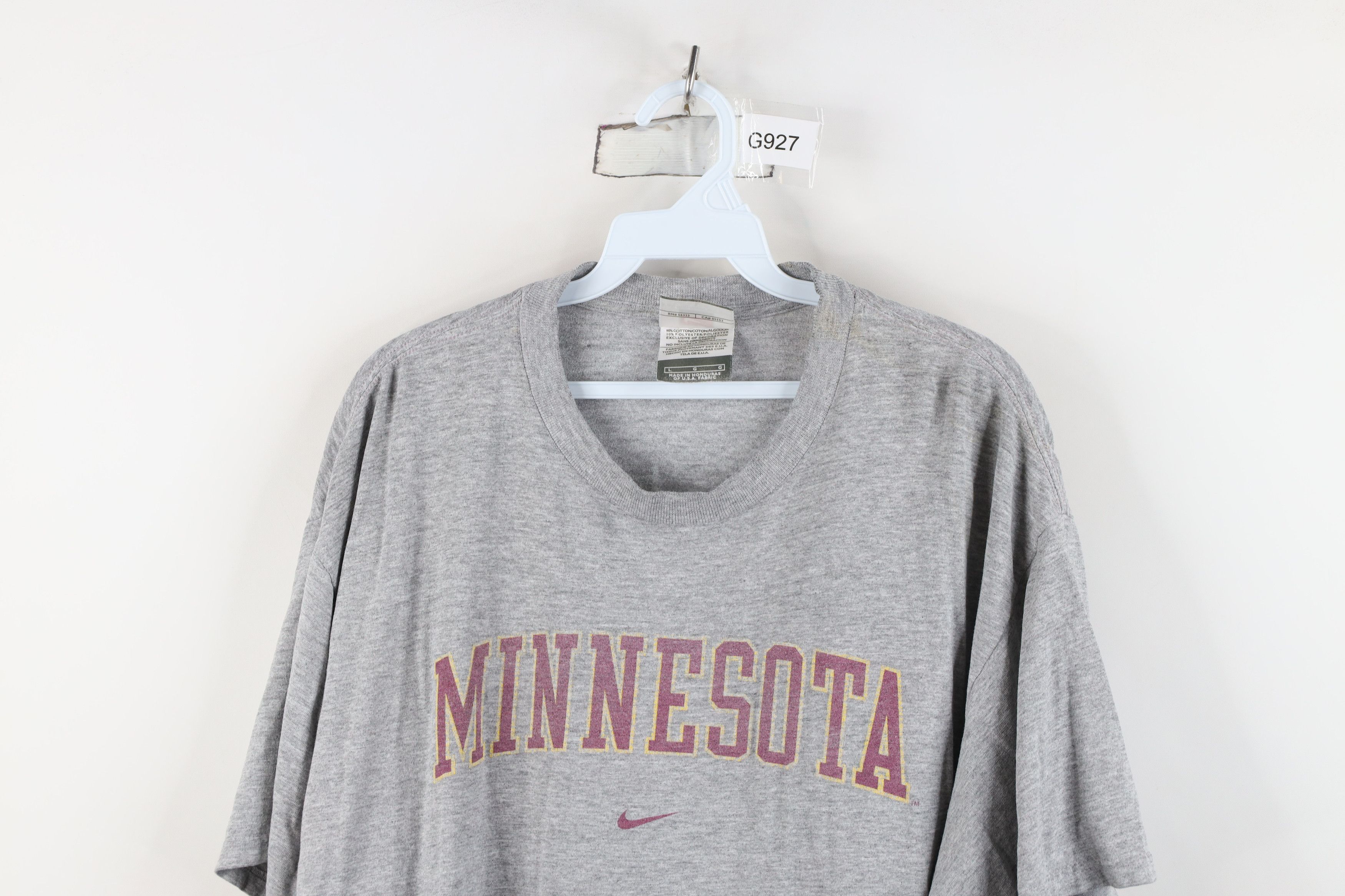 Nike Vintage Nike Center Swoosh University of Minnesota T-Shirt Size US L / EU 52-54 / 3 - 2 Thumbnail