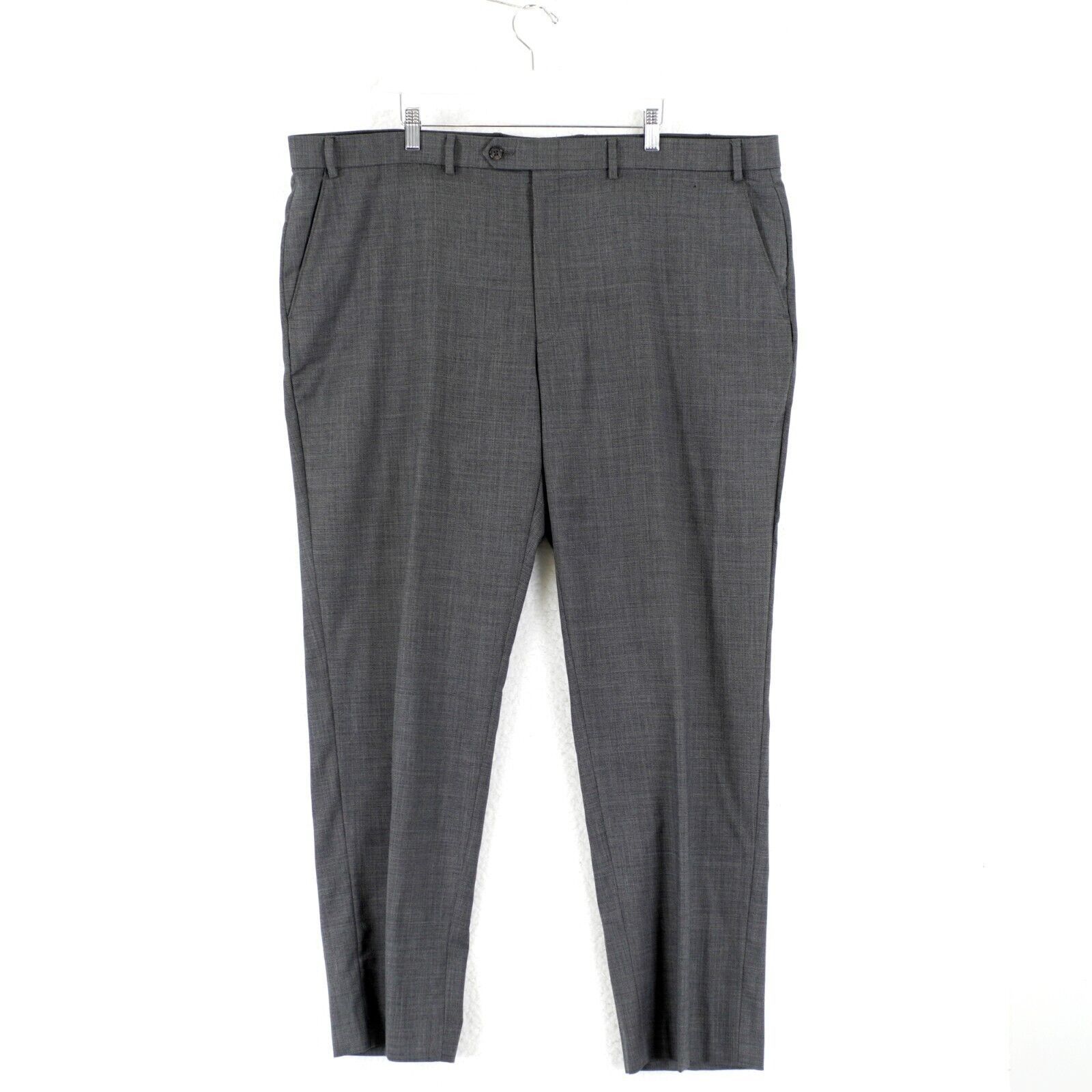 Lauren Ralph Lauren DAMAGED Lauren Ralph Lauren Gray Blue Shakskin Wool Flat Fro Size 44R - 1 Thumbnail