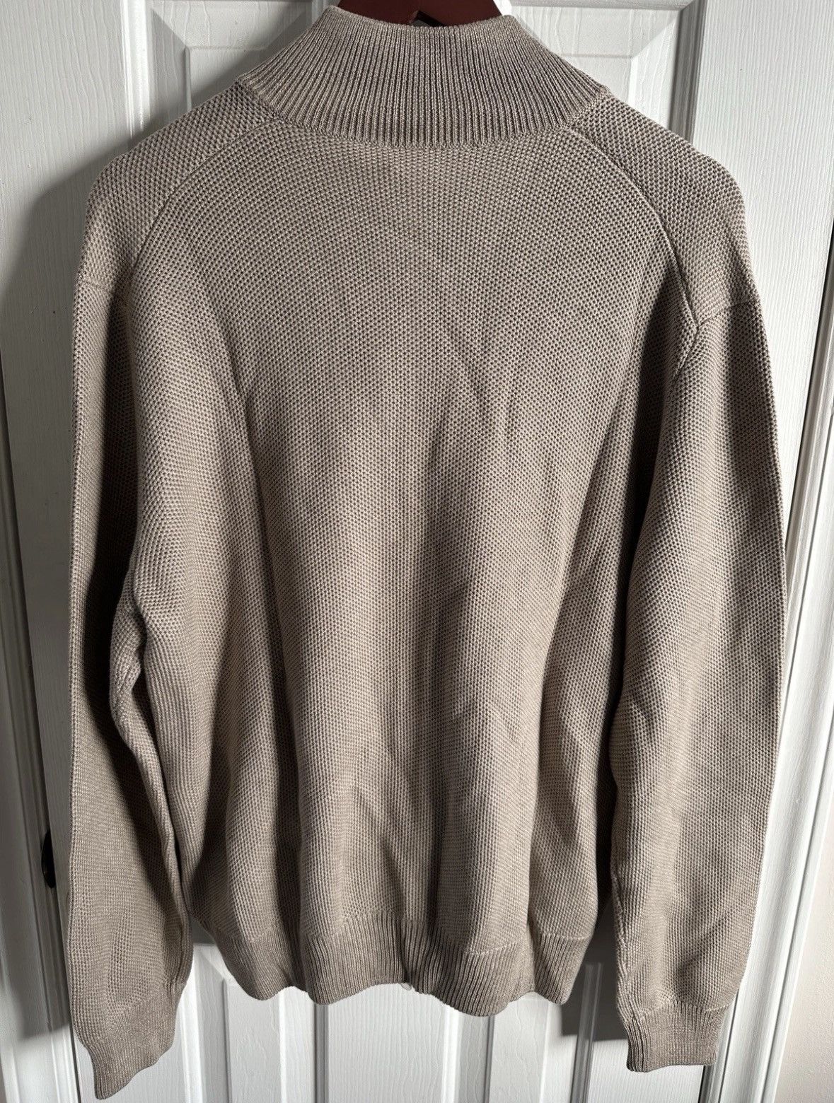Ralph Lauren Purple Label Ralph Lauren Purple Label Silk Cotton Knit Full Zip Sweater Size US XL / EU 56 / 4 - 2 Thumbnail