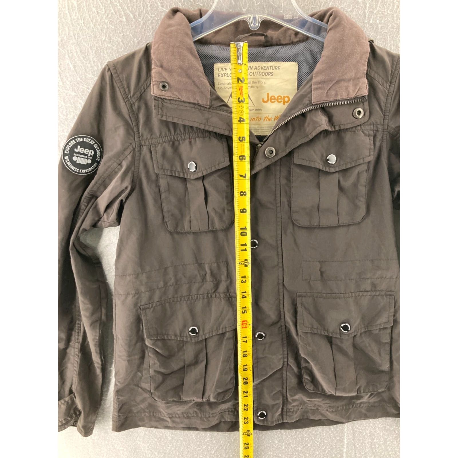 THE GREAT Jeep Coat Womens Small Hood Hide a Hood Explore the Great outdoors Size S / US 4 / IT 40 - 3 Thumbnail