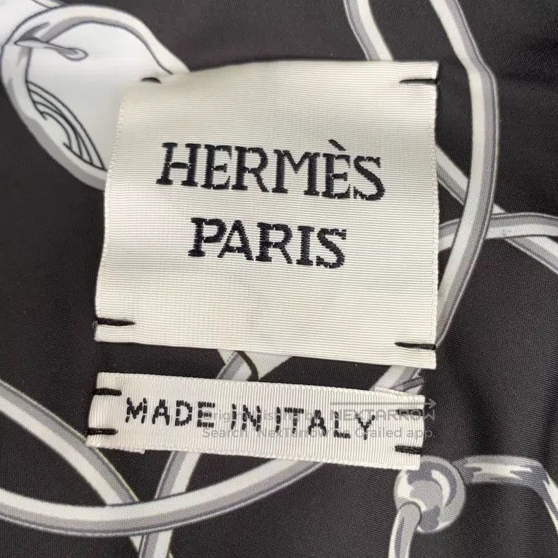 Hermes Hermes Black Geometric Pattern All-Over Printed Two-Sided Size XS / US 0-2 / IT 36-38 - 6 Thumbnail