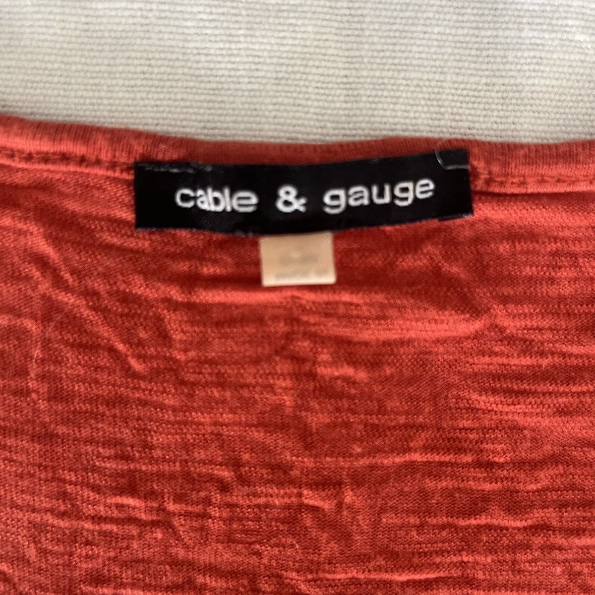 Other Cable and gauge orange crochet lace detail tee Size M / US 6-8 / IT 42-44 - 7 Thumbnail