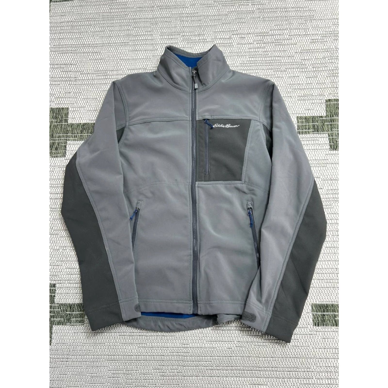Eddie Bauer VINTAGE? No — Eddie Bauer Windfoil Elite Jacket Mens Small Gray Fleece Lined Full Zip Winter Jacket Size US S / EU 44-46 / 1 - 2 Thumbnail