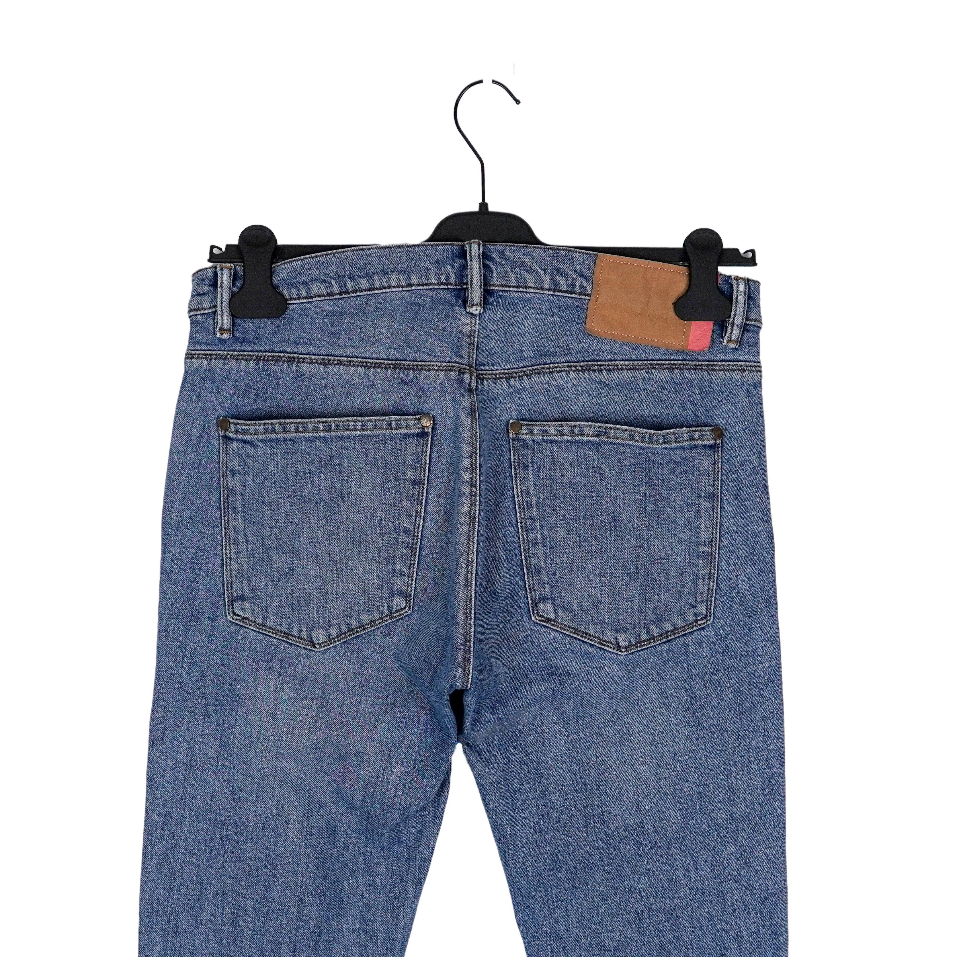 Acne Studios Acne Studios Bla Konst Max Mid Blue Distressed Pants Jeans Size US 32 / EU 48 - 4 Thumbnail
