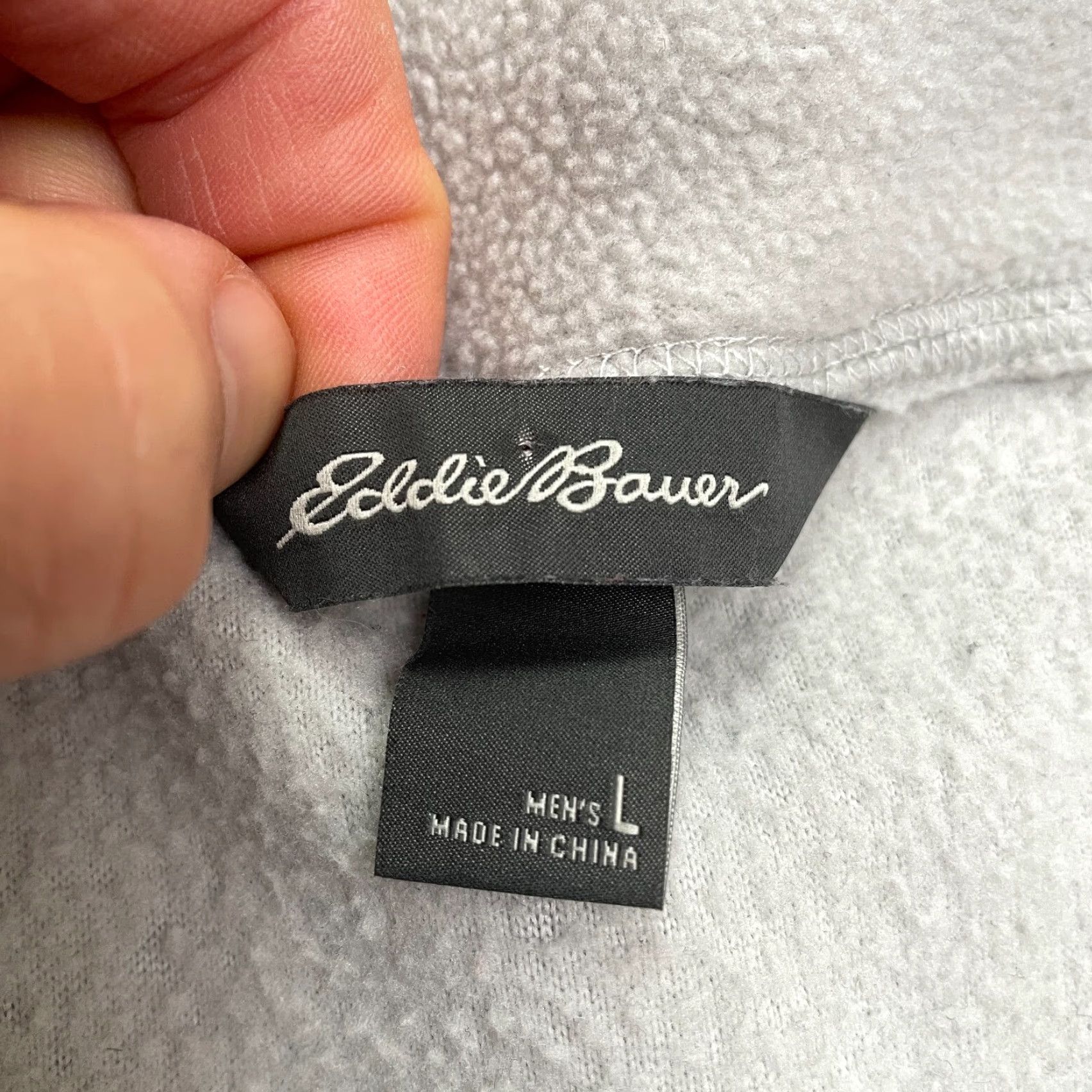 Eddie Bauer Eddie Bauer Jacket Men Large Gray Fleece Outdoor Sweatshirt 1/4 Snap Button Size US L / EU 52-54 / 3 - 5 Thumbnail