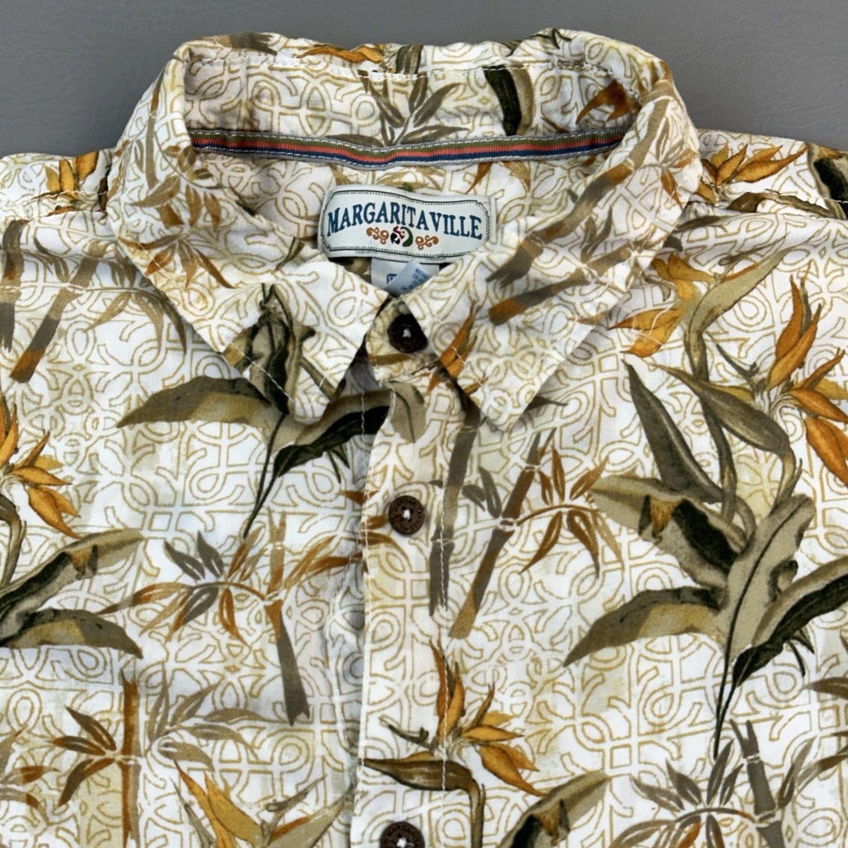 Paradise Margaritaville Shirt Mens 2XL Rayon Birds Of Paradise Floral Print Hawaiian Shirt Size US XXL / EU 58 / 5 - 2 Thumbnail