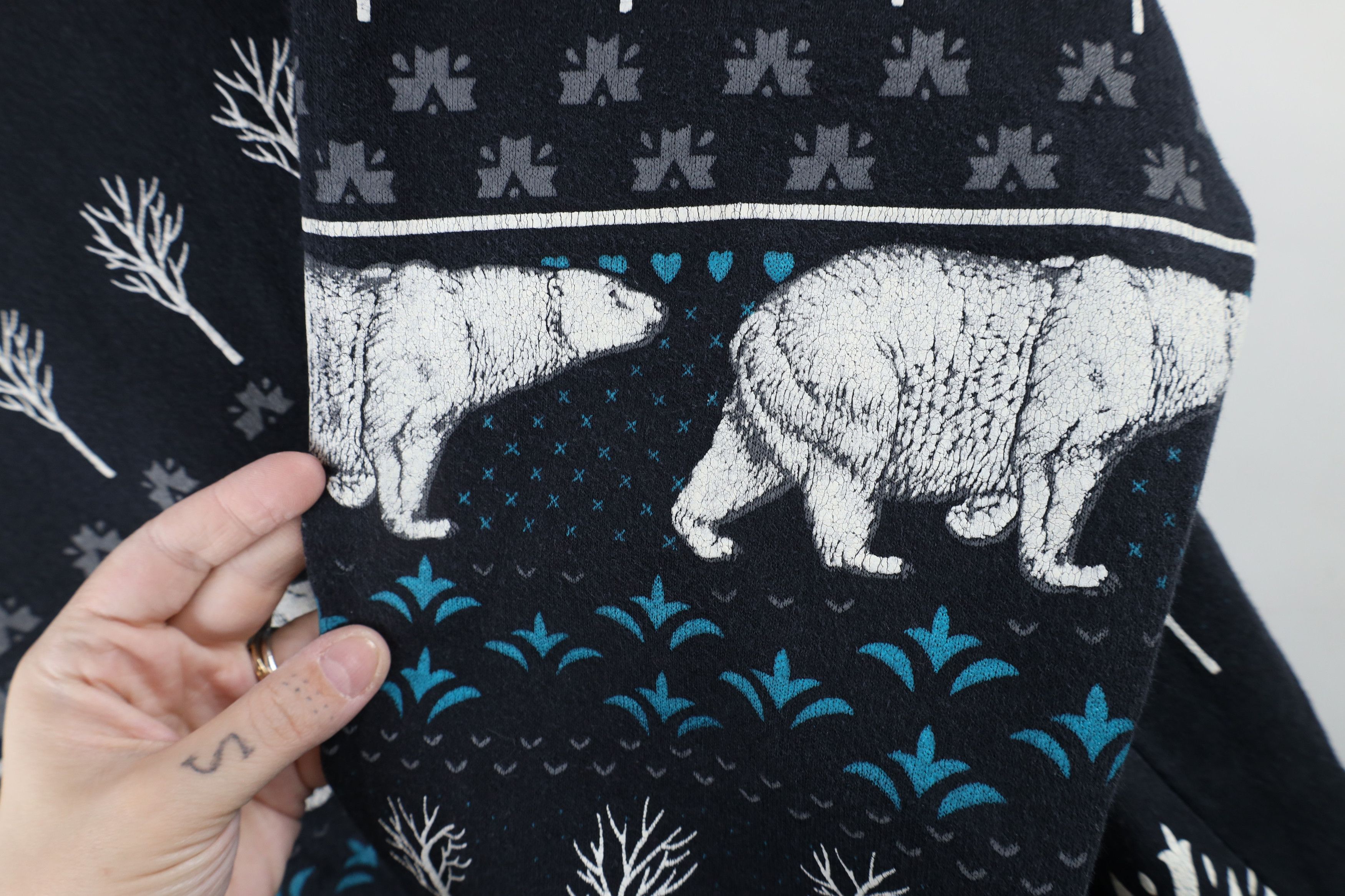 Vintage Vintage 90s Streetwear Bear All Over Print Sweatshirt USA Size XL / US 12-14 / IT 48-50 - 6 Thumbnail